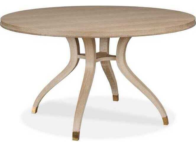 Century Furniture Maison-47 Round Wood Blonde Cerused Dining Table
