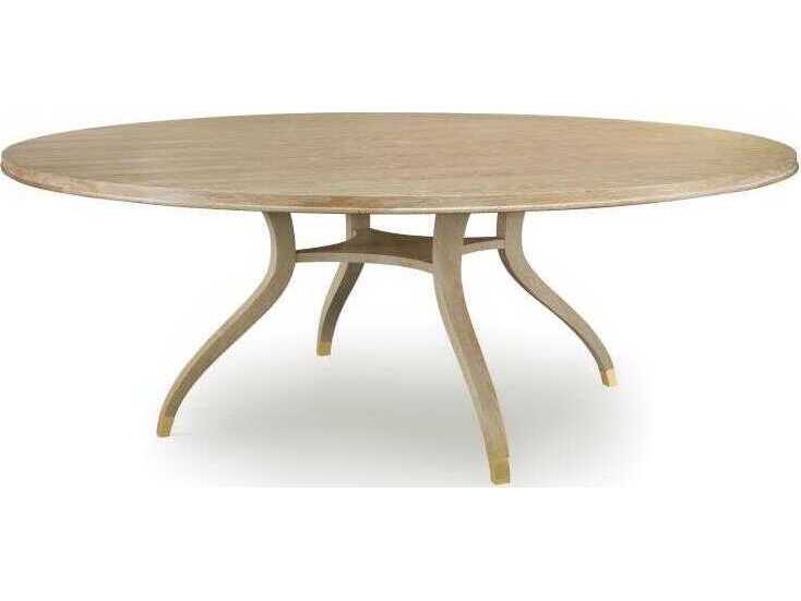 Century Furniture Maison-47 Round Wood Blonde Cerused Dining Table
