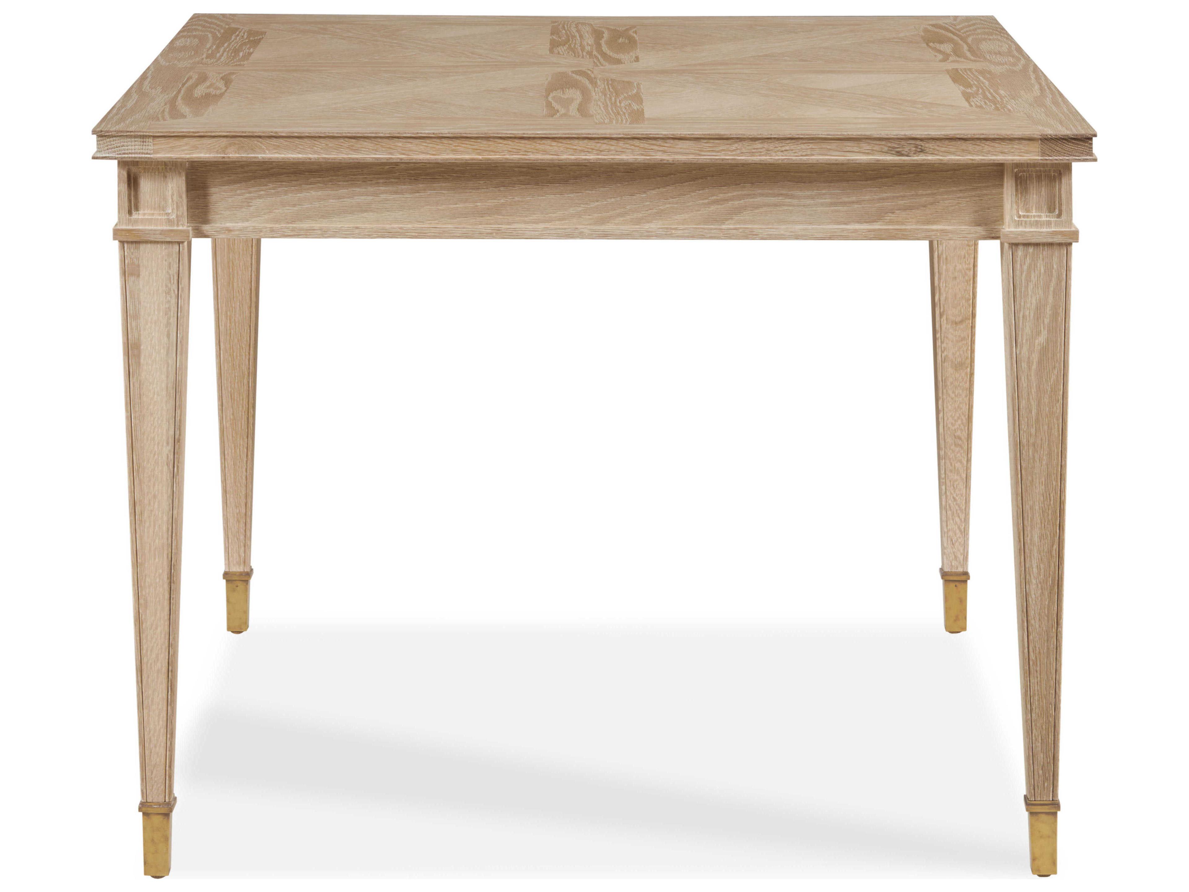 Century Furniture Maison-47 Beige Oak Wood Blonde Cerused Game Table