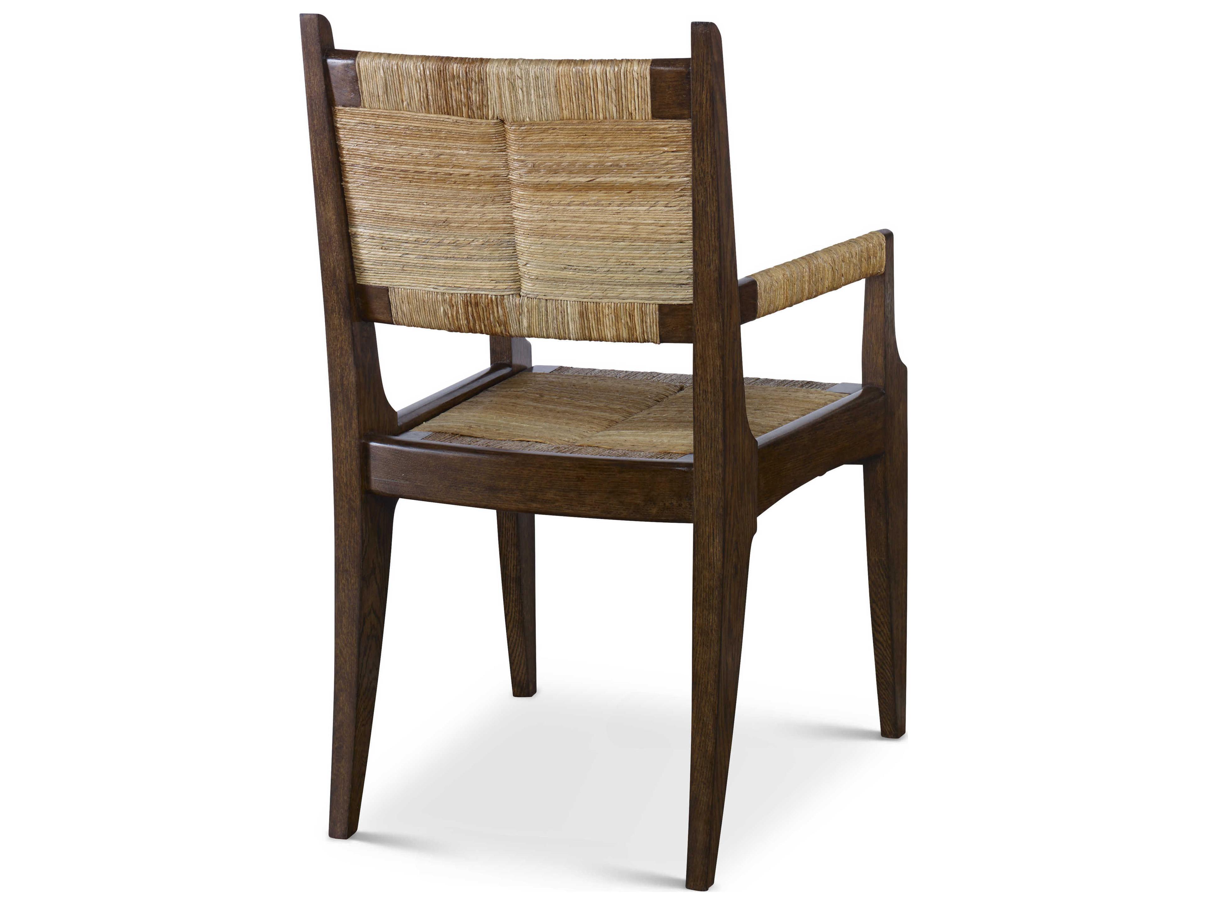 Century Furniture Thomas Obrien Oak Wood Brown Arm Dining Chair