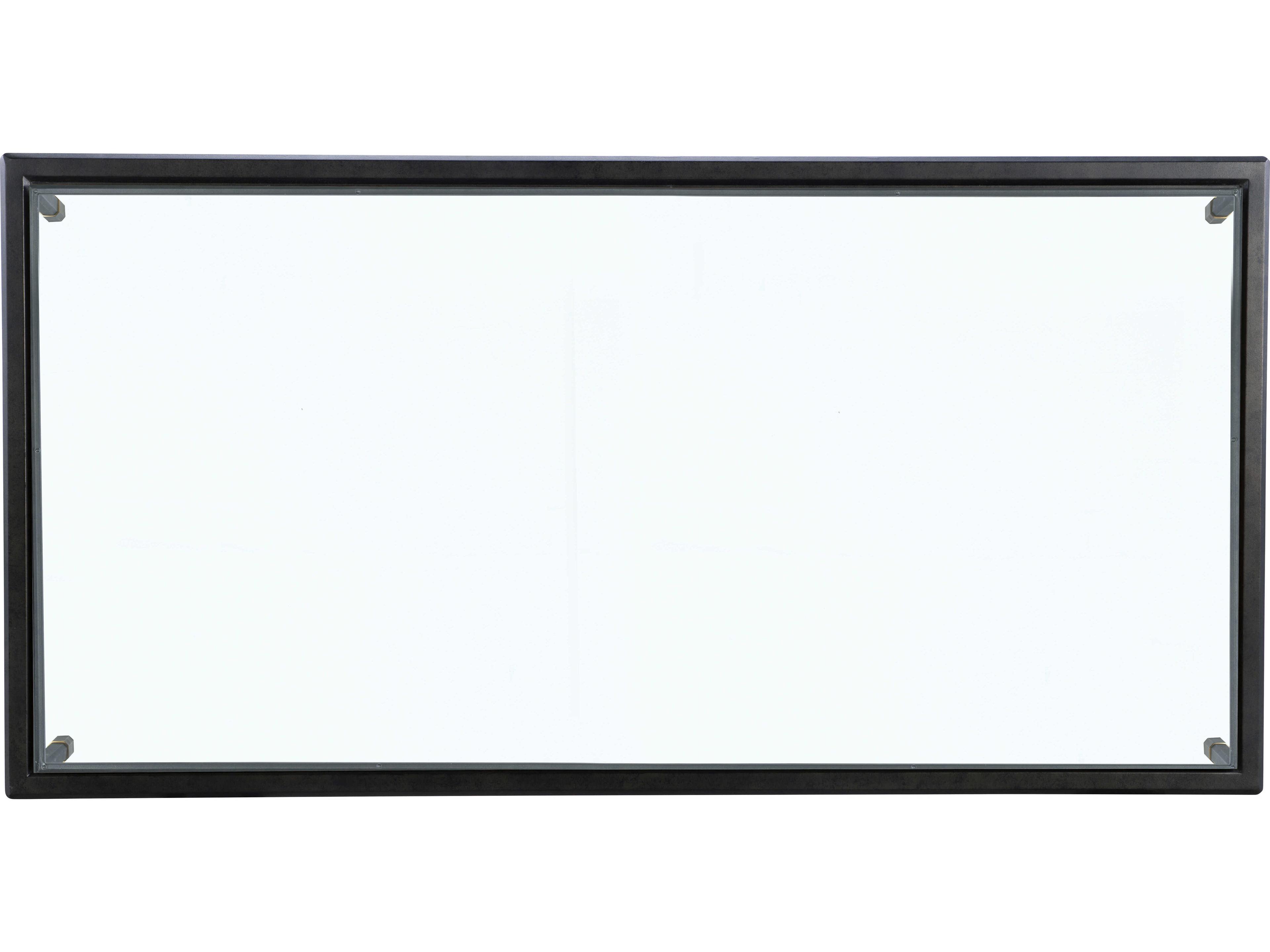 Century Furniture Thomas O'Brien Jennings Rectangular Glass Bronze Coffee Table