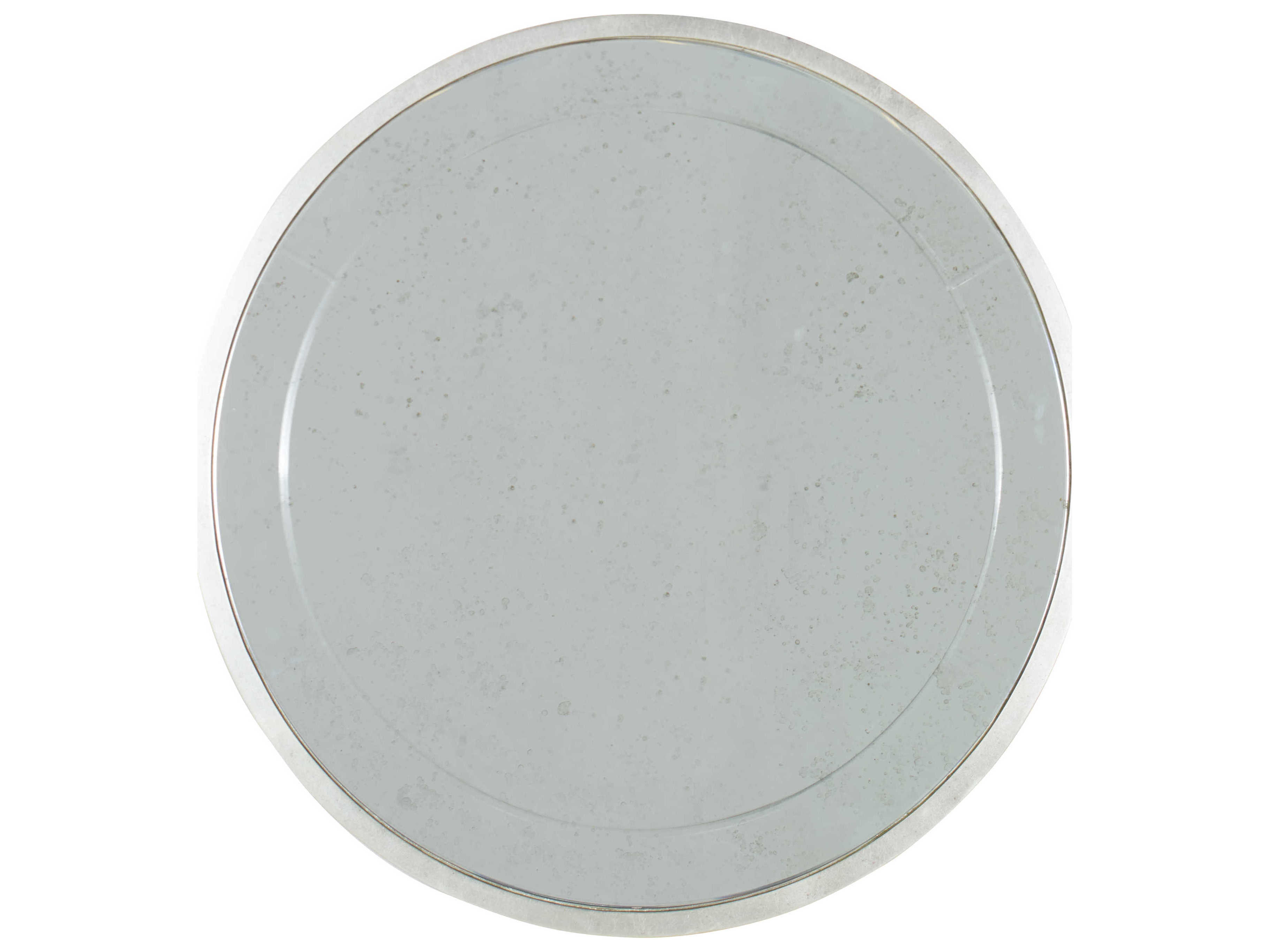 Century Furniture Thomas Obrien Round Antique Mirror Palais Silver End Table