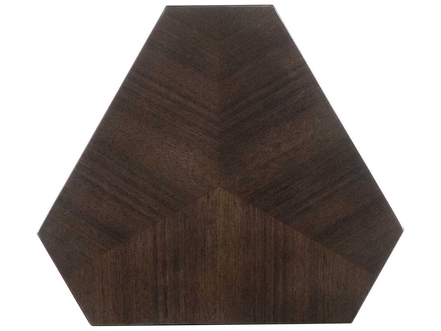 Century Furniture Thomas O'Brien Caron Hexagon Wood Dark End Table