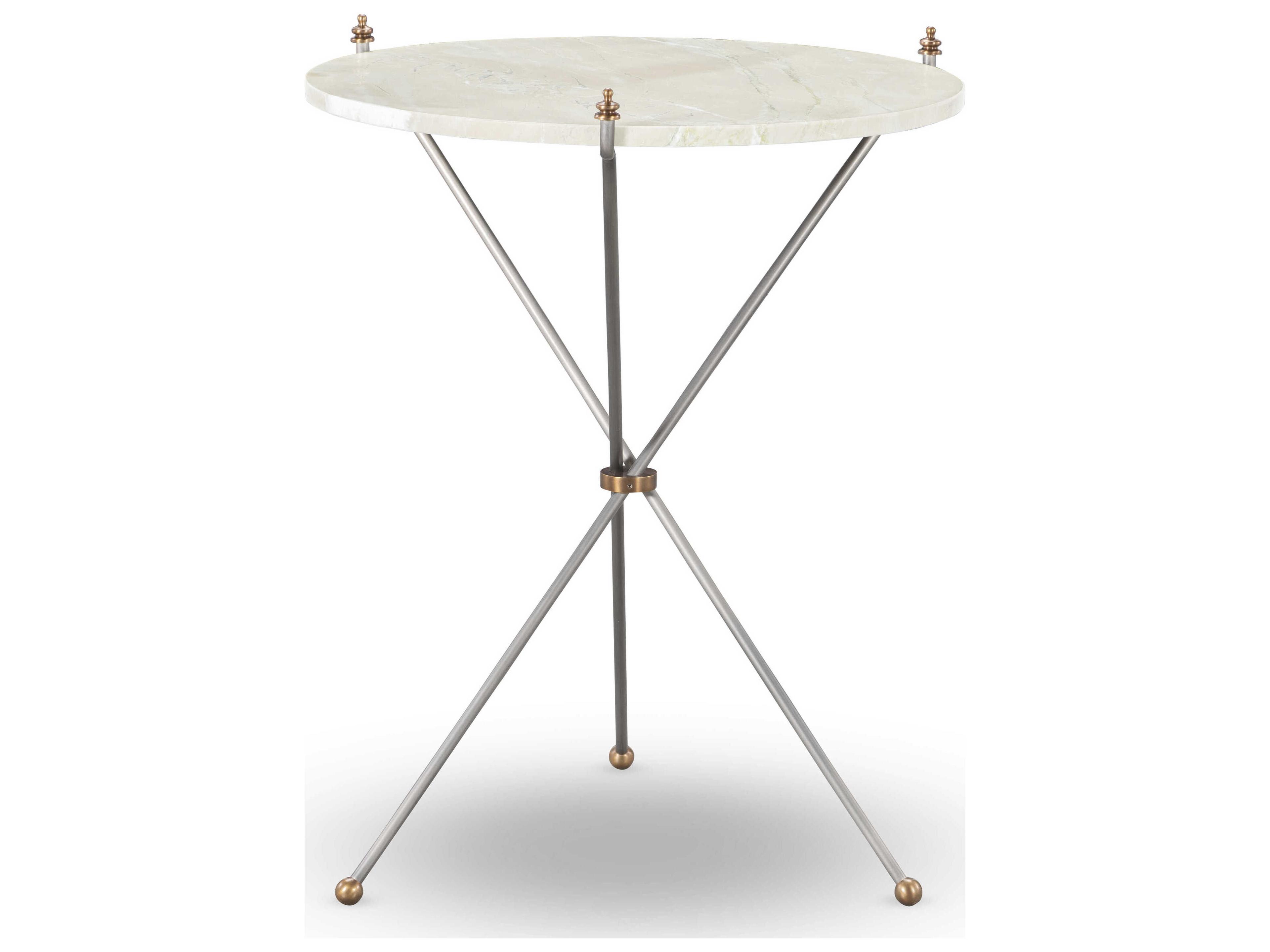 Century Furniture Thomas O'Brien Felix Round Stone End Table