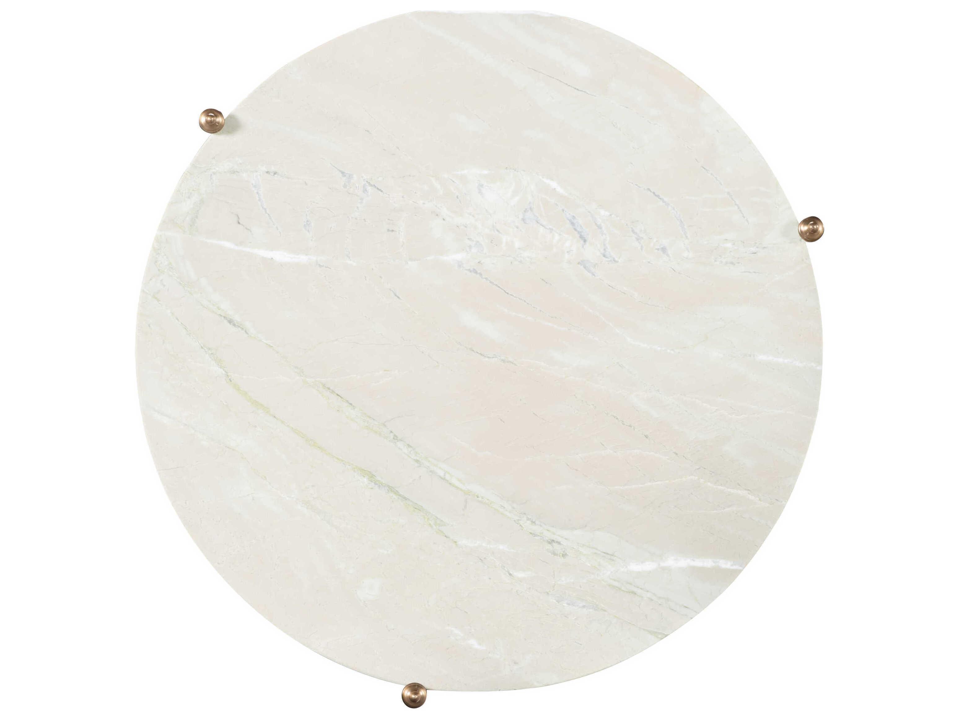 Century Furniture Thomas O'Brien Felix Round Stone End Table