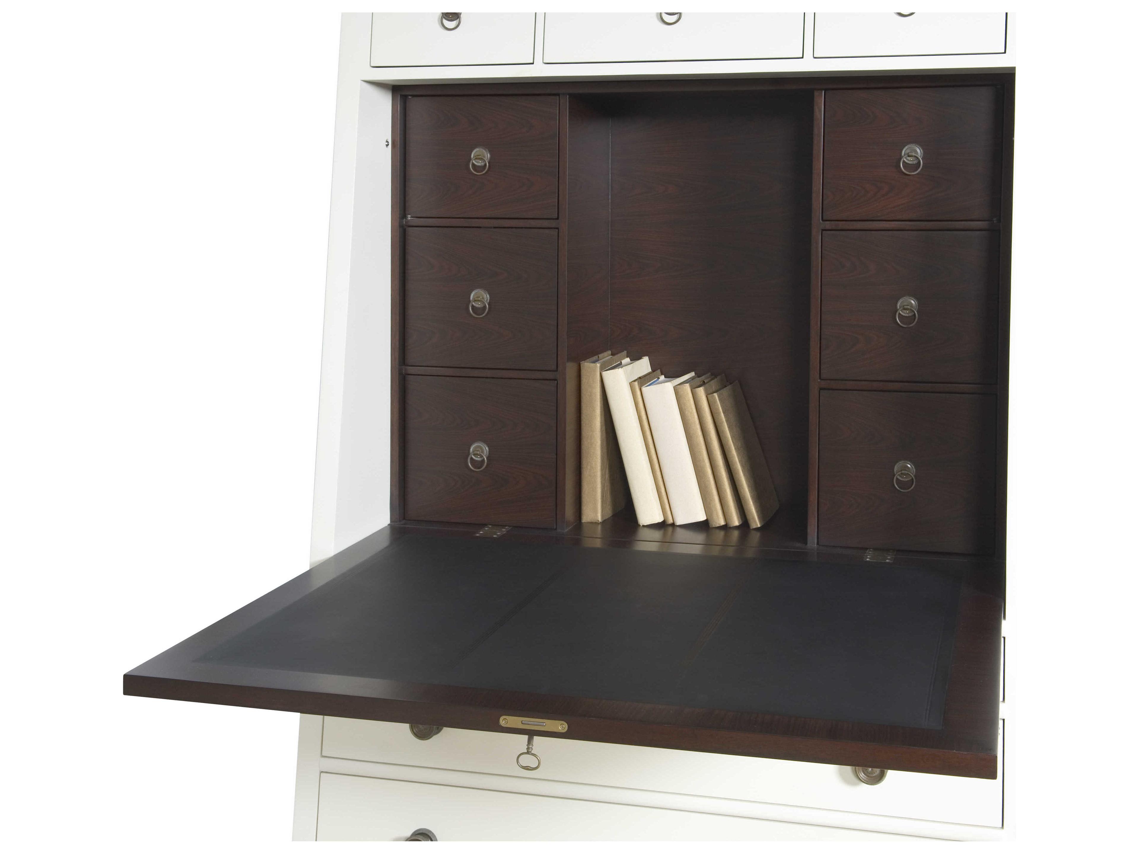 Century Furniture Thomas Obrien White Mahogany Wood Armoire Desk