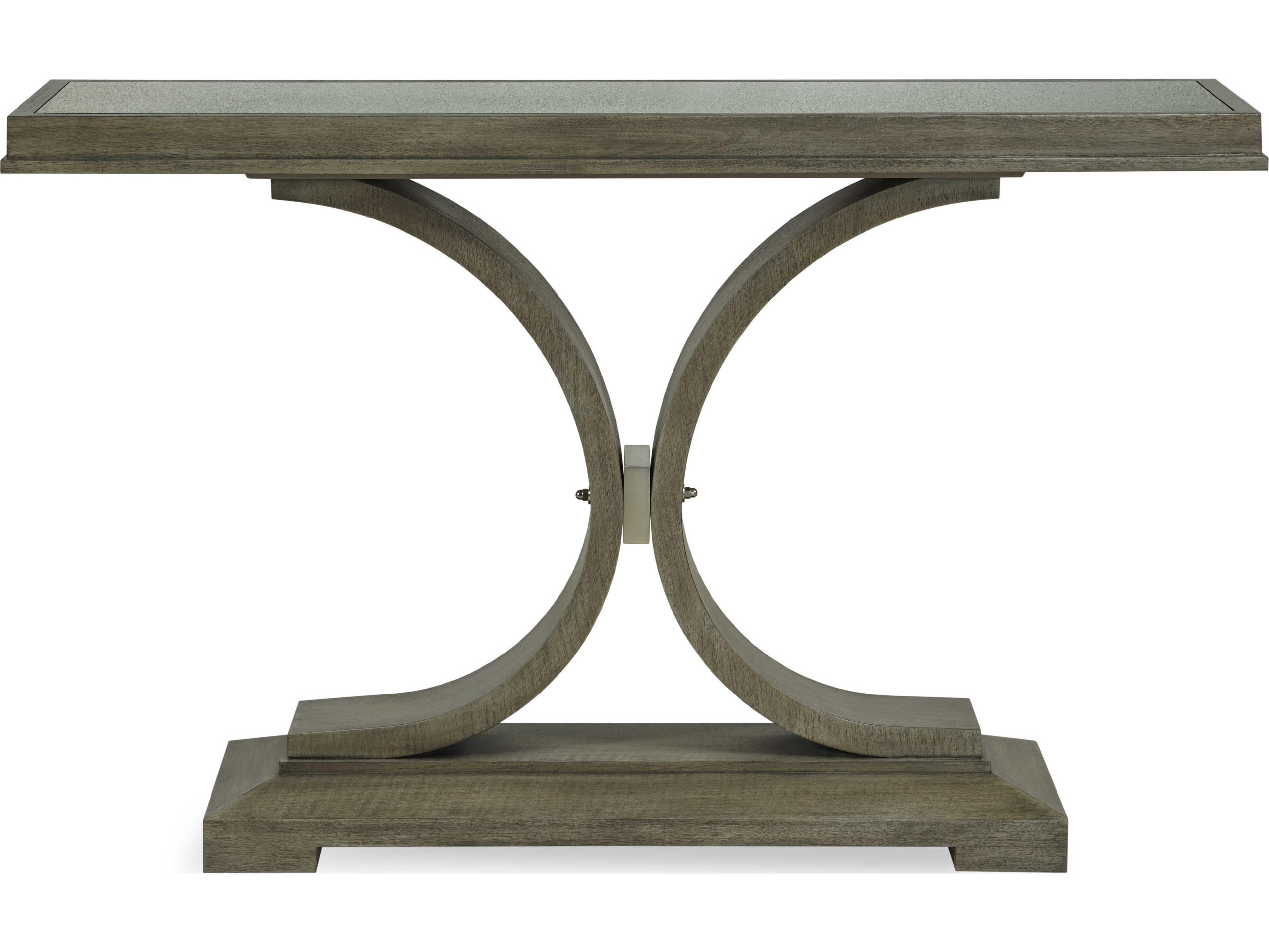 Century Furniture Citation Folsom Rectangular Mirror Greige Console Table