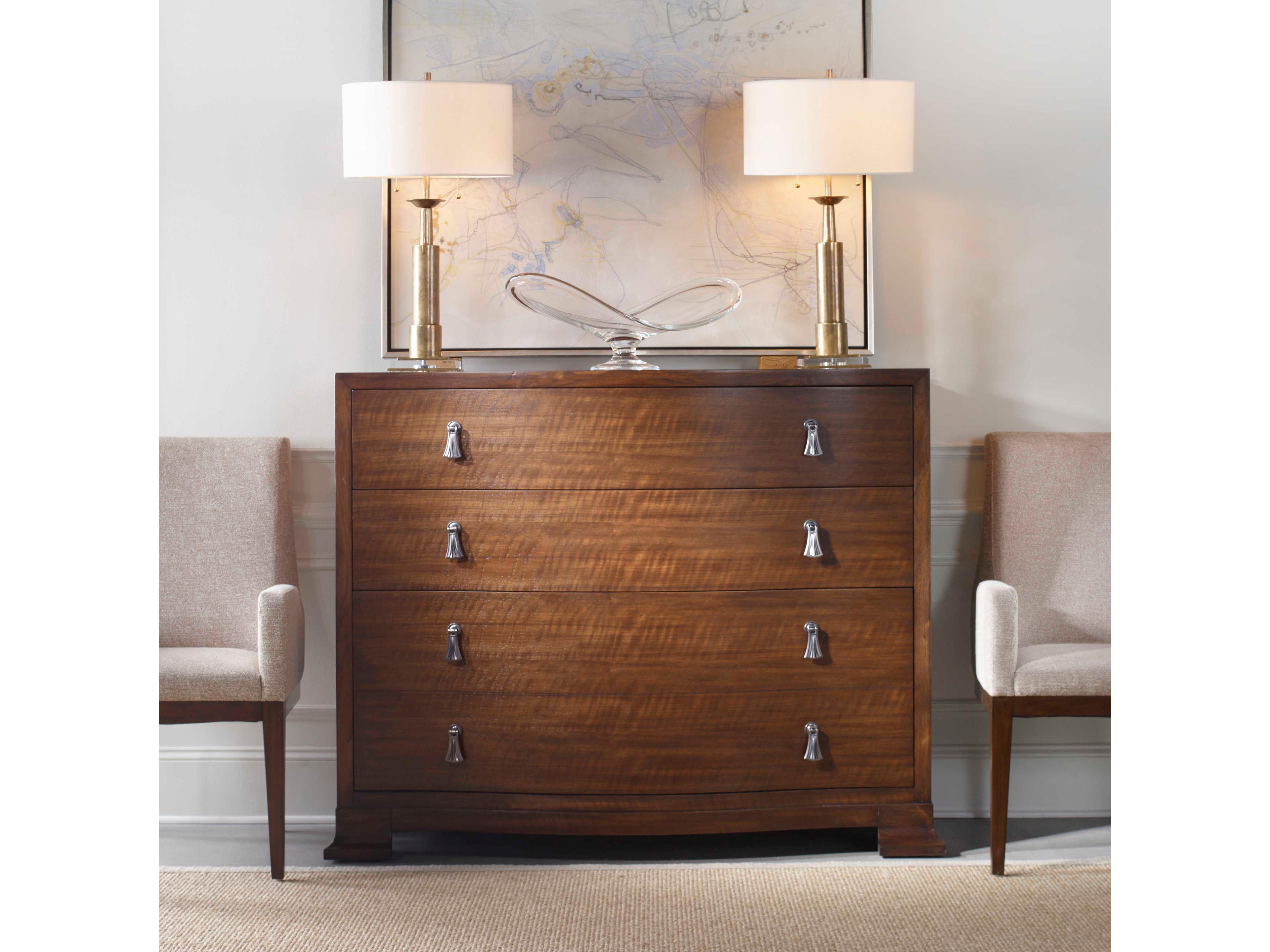 Century Furniture Citation Brunette Brown Walnut Wood Accent Chest