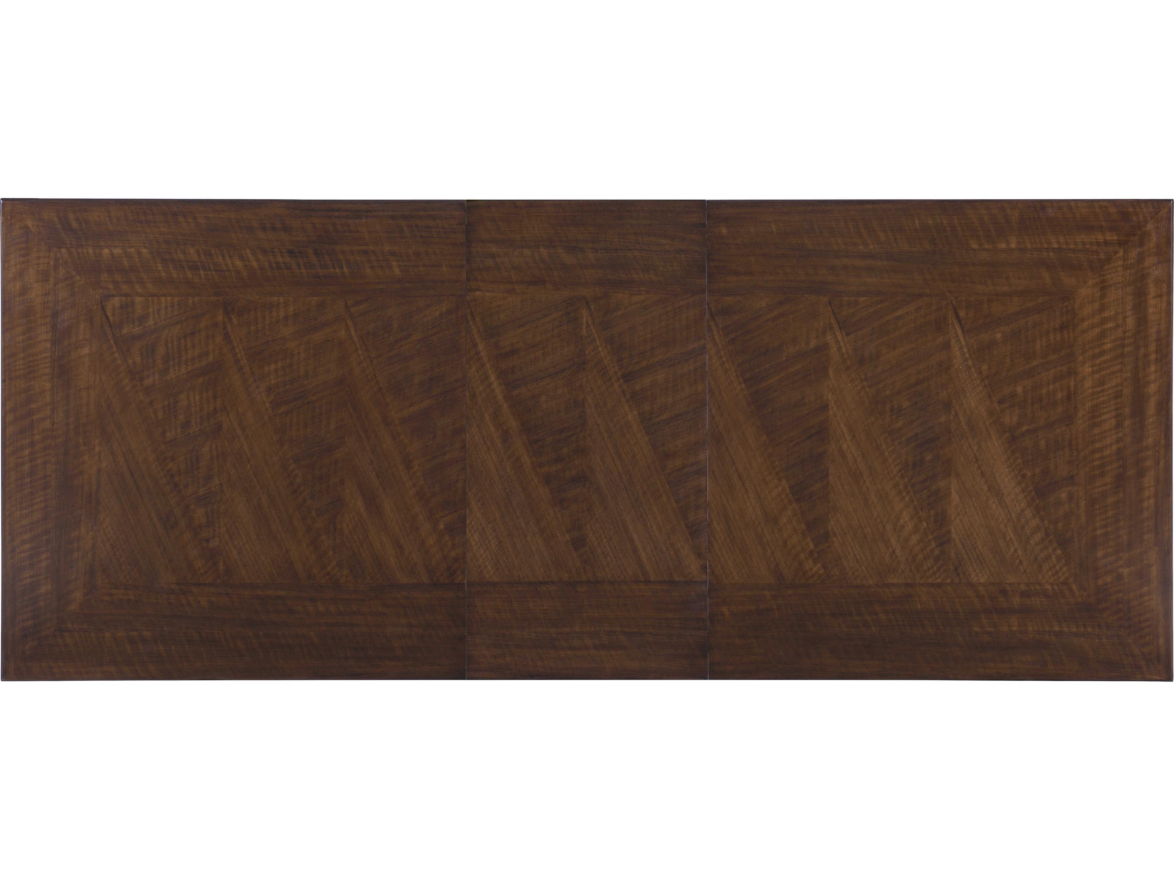 Century Furniture Citation Manning Extendable Rectangular Wood Brunette Dining Table