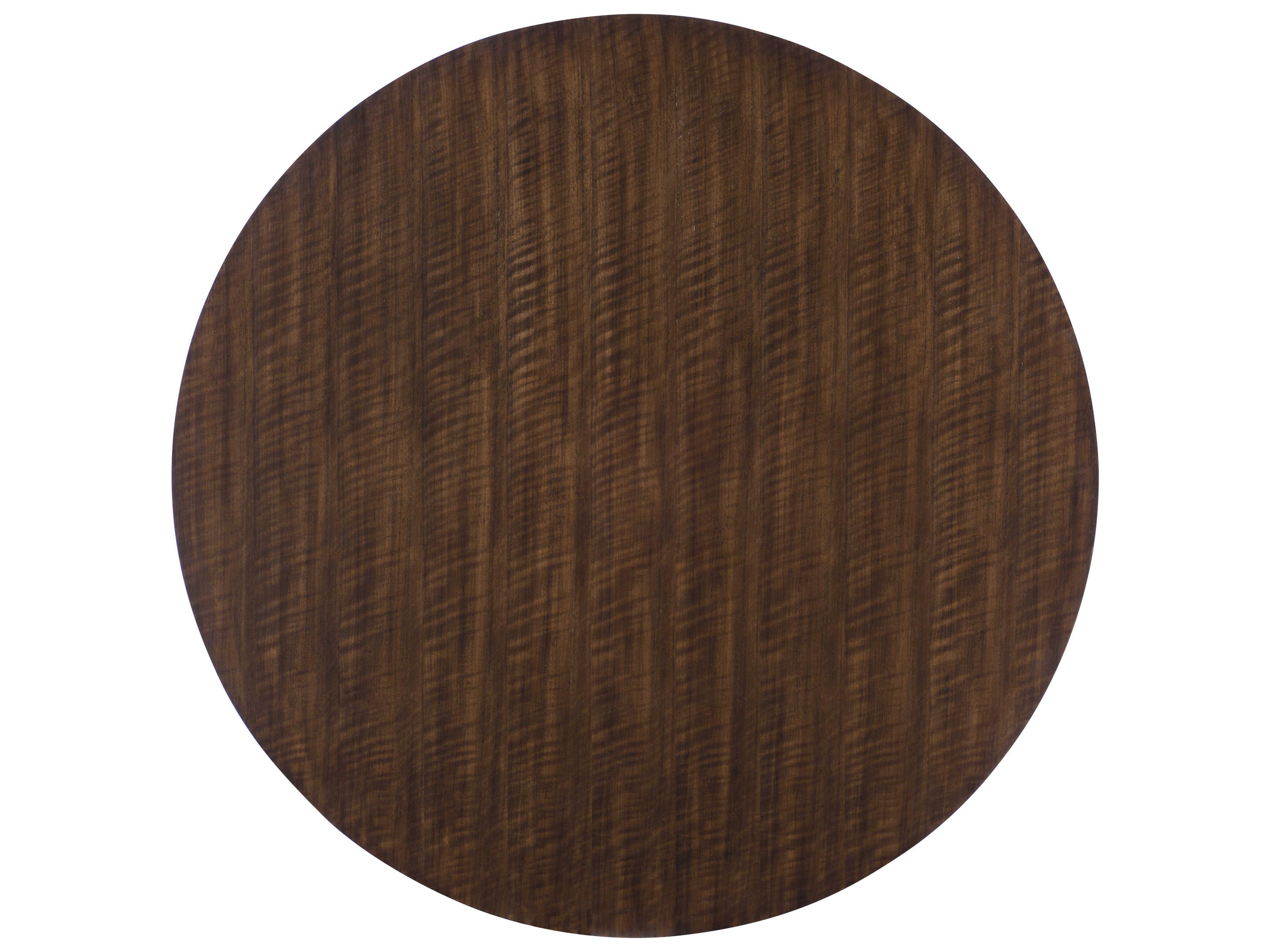 Century Furniture Citation Round Wood Brunette Dining Table