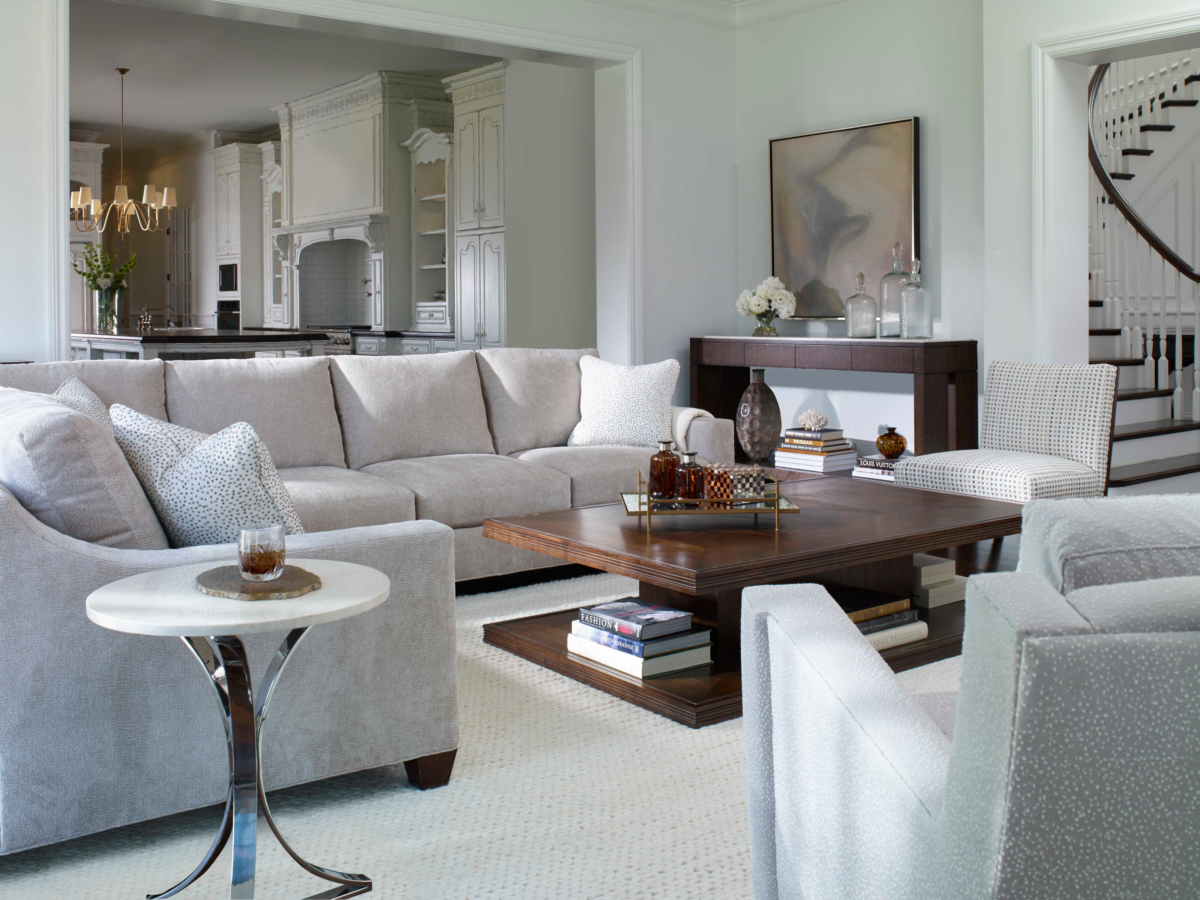 Century Furniture Citation Kirkwood Rectangular Wood Brunette Coffee Table