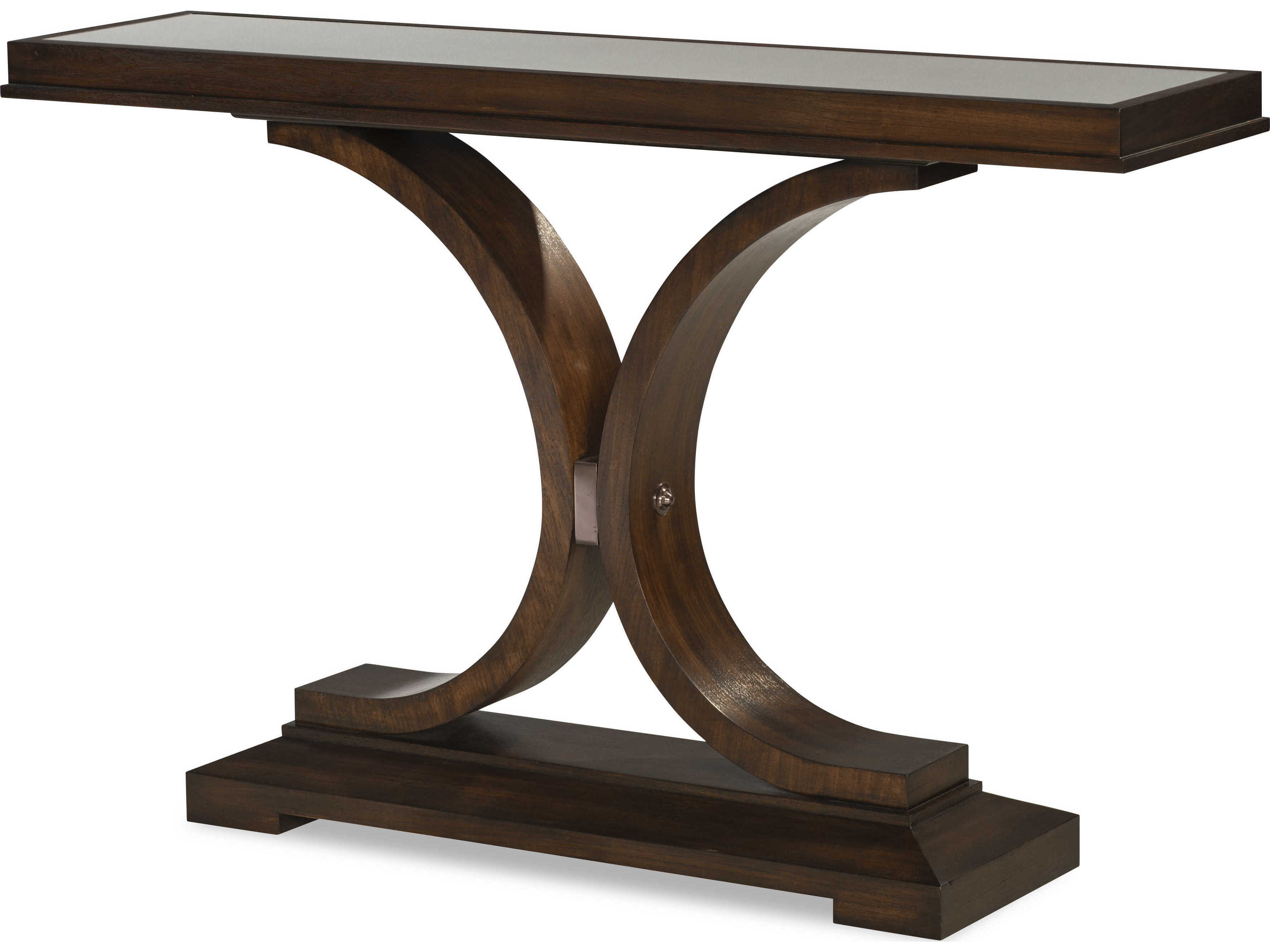 Century Furniture Citation Folsom Rectangular Mirror Brunette Console Table