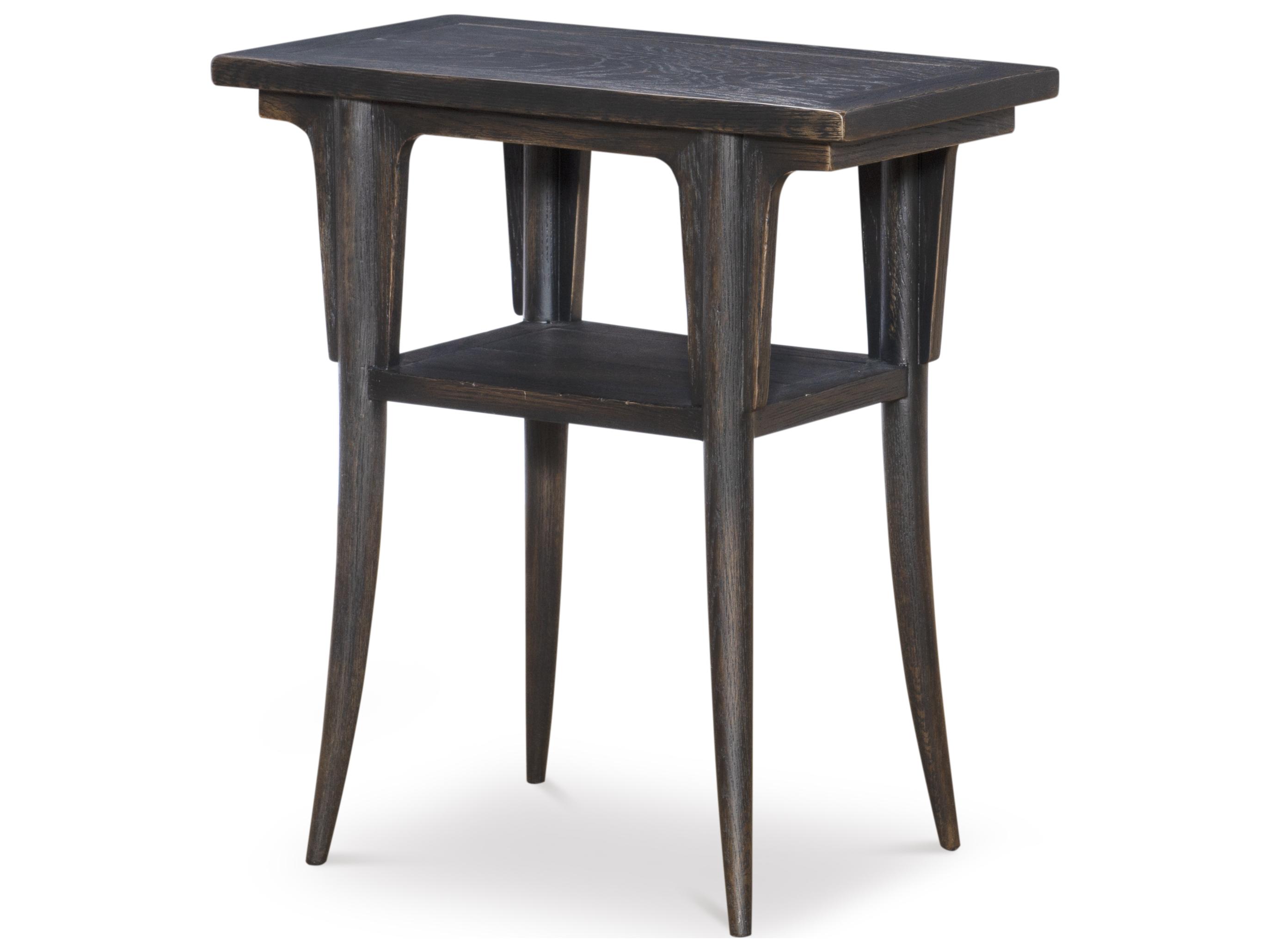 Century Furniture Camden Black Rustic End Table