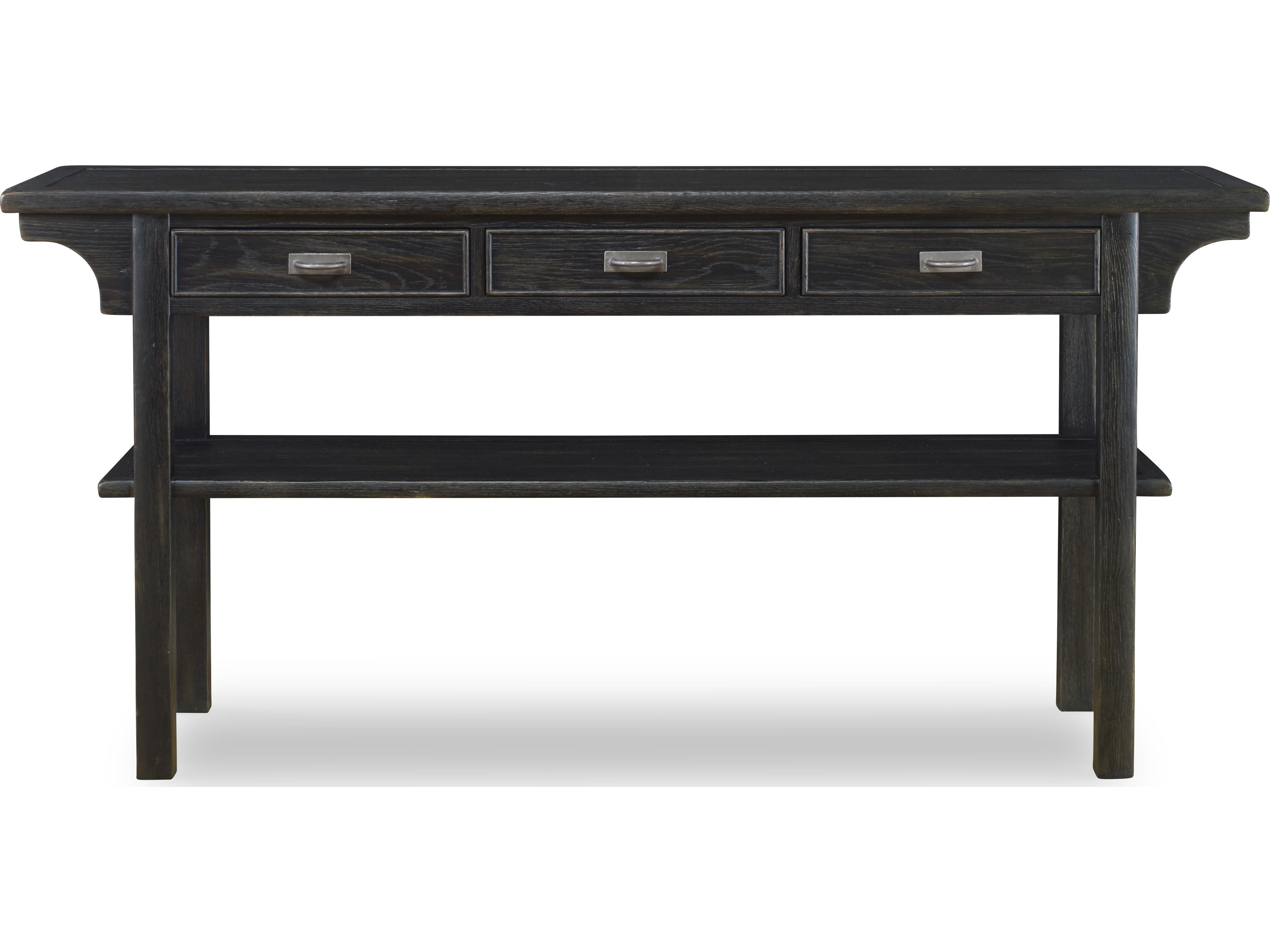 Century Furniture Camden Black Rustic Console Table