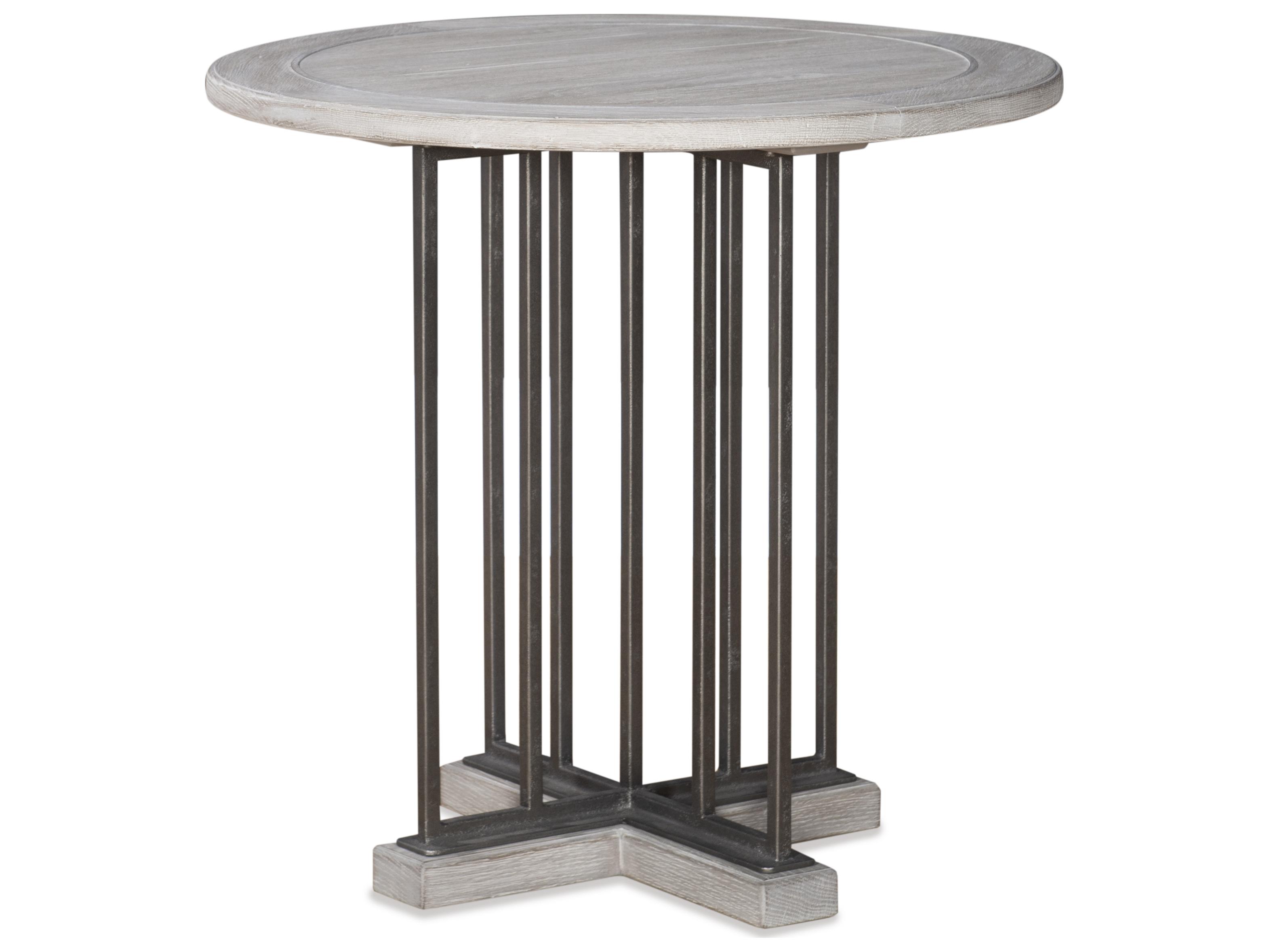Century Furniture Camden White Rustic End Table