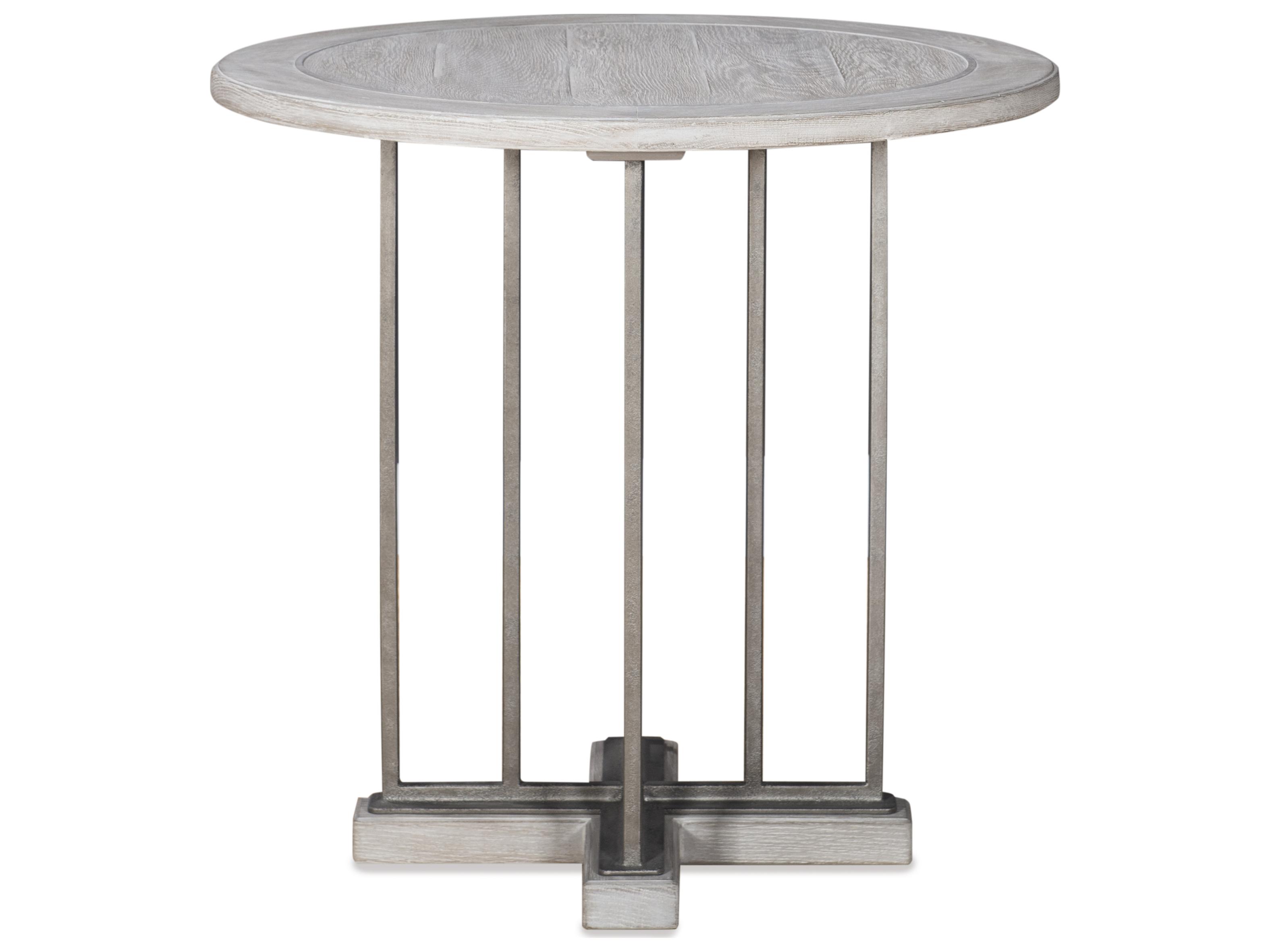 Century Furniture Camden White Rustic End Table