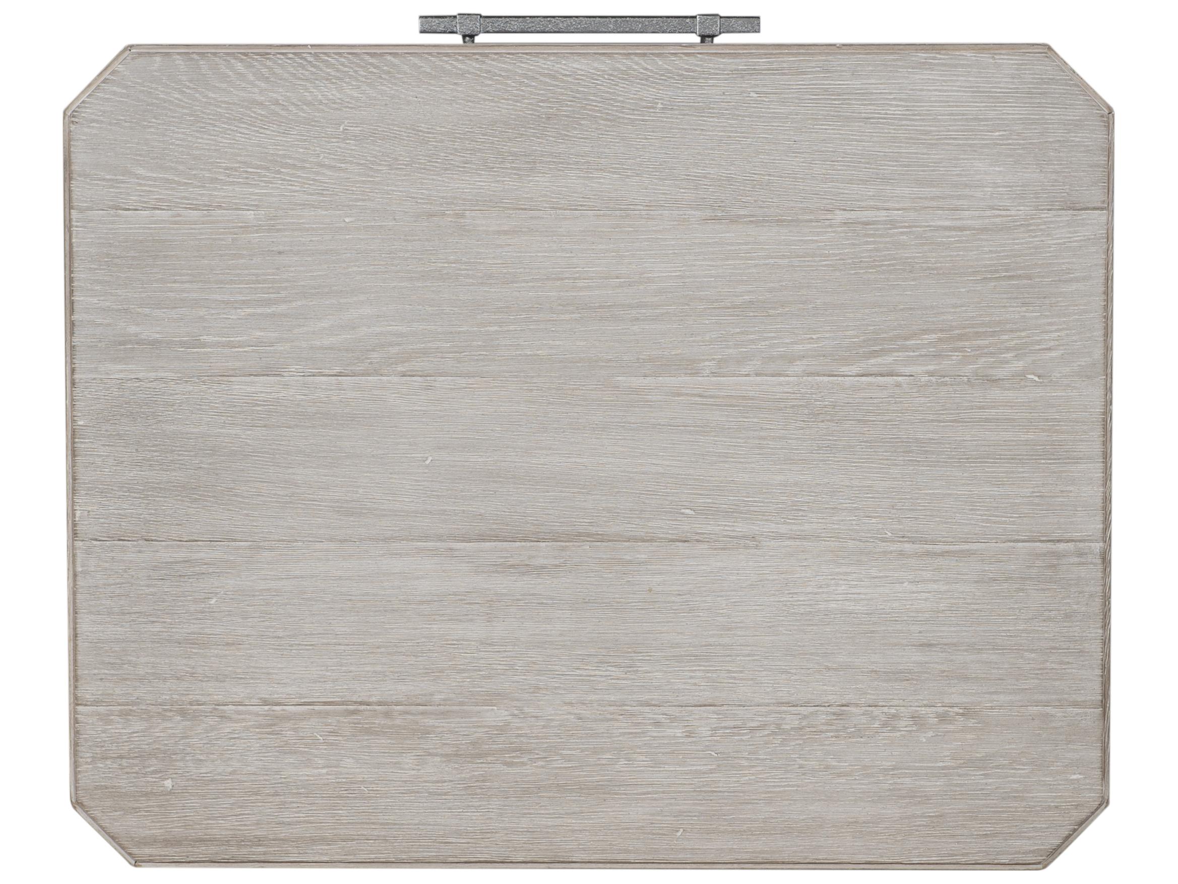 Century Furniture Camden White Rustic End Table