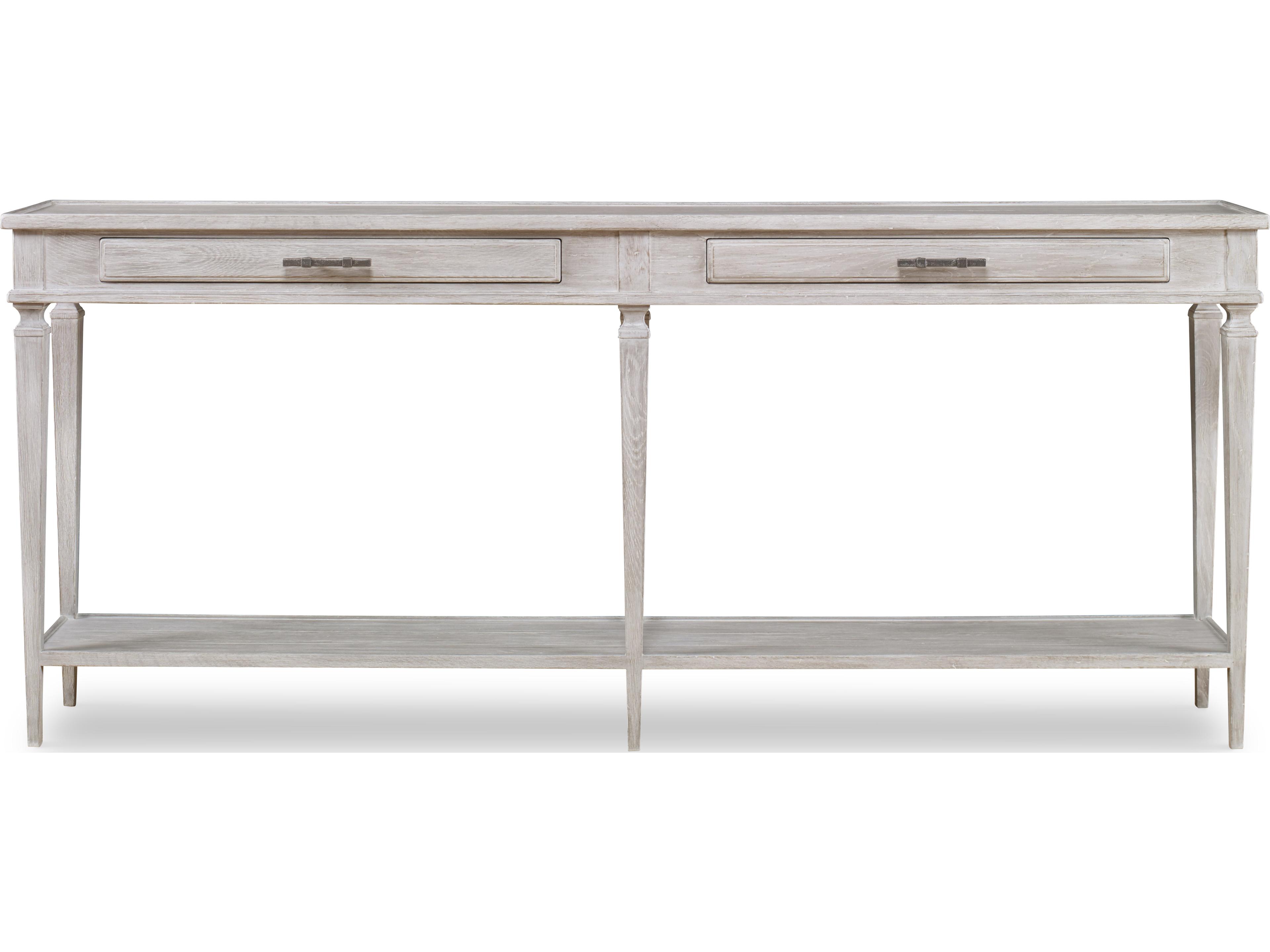 Century Furniture Camden White Rustic Console Table