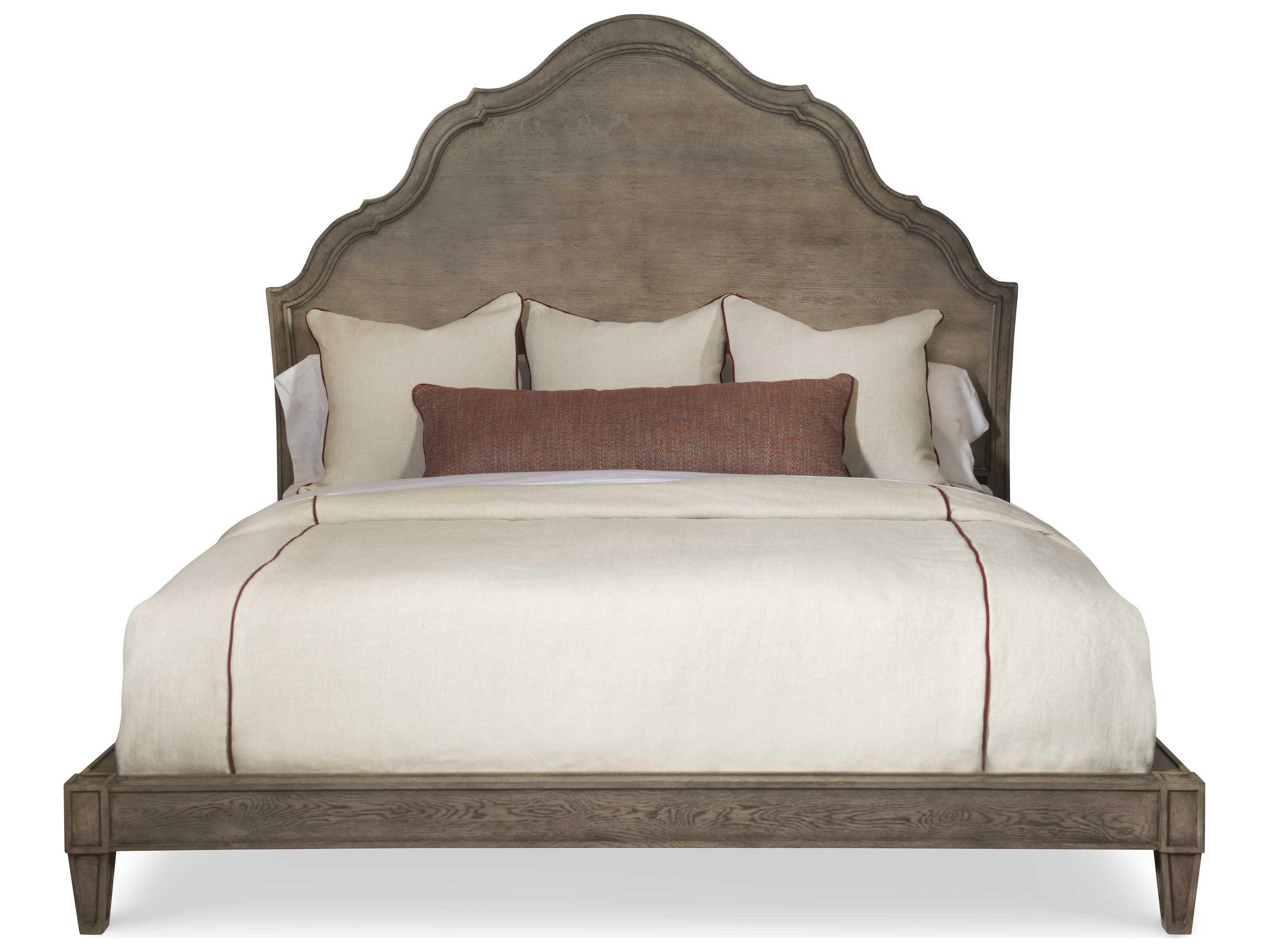 Century Furniture Casa Bella Timber Grey Brown Oak Wood King Platform Bed