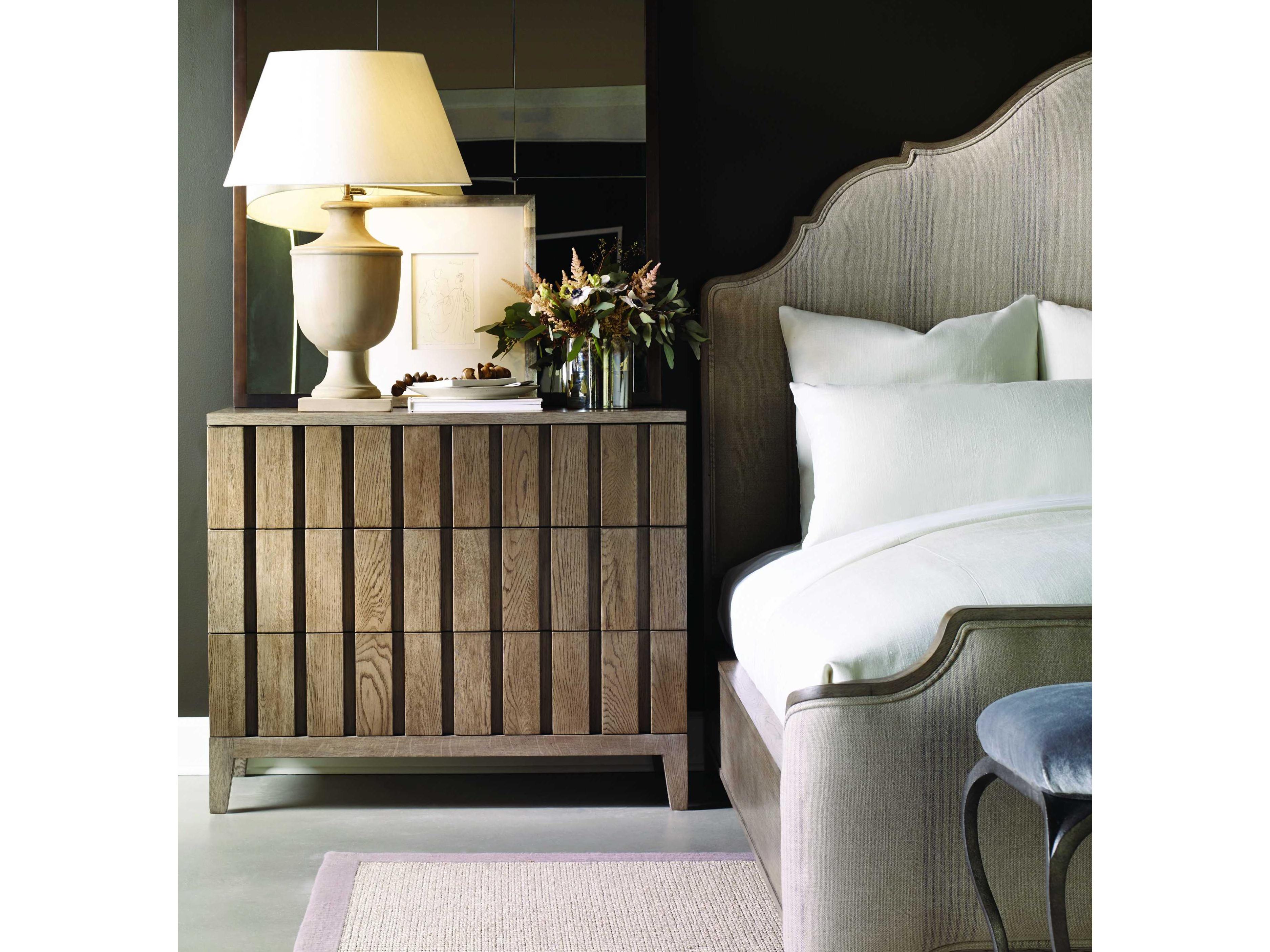 Century Furniture Casa Bella Timber Grey Brown Oak Wood Accent Chest