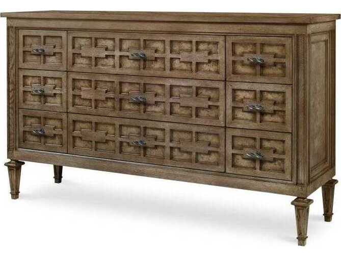 Century Furniture Casa Bella Brown Oak Wood Dresser