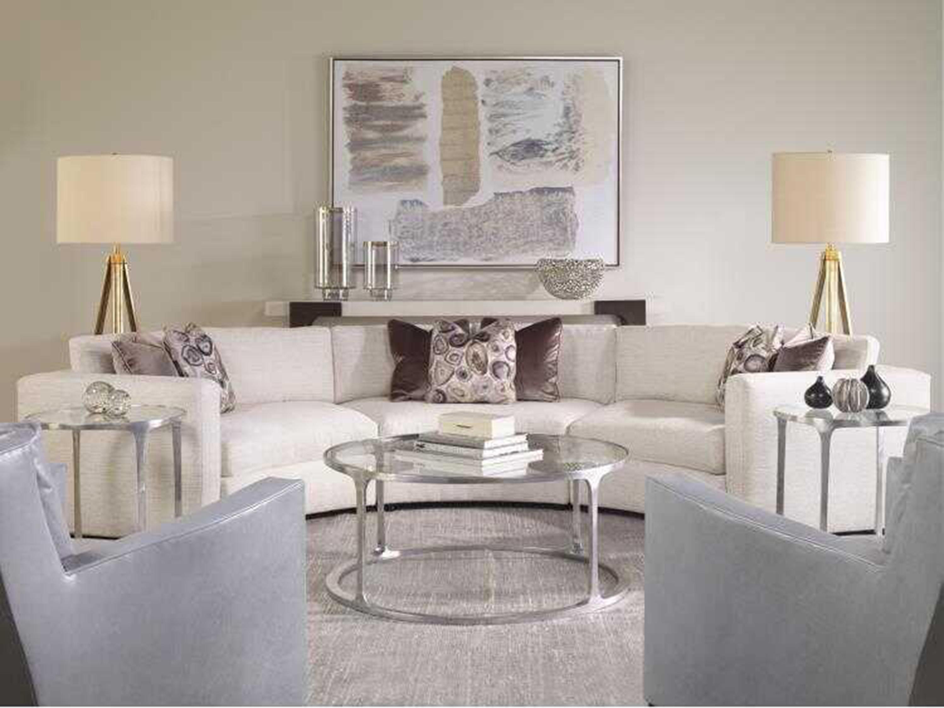 Century Furniture Aria Round Glass End Table