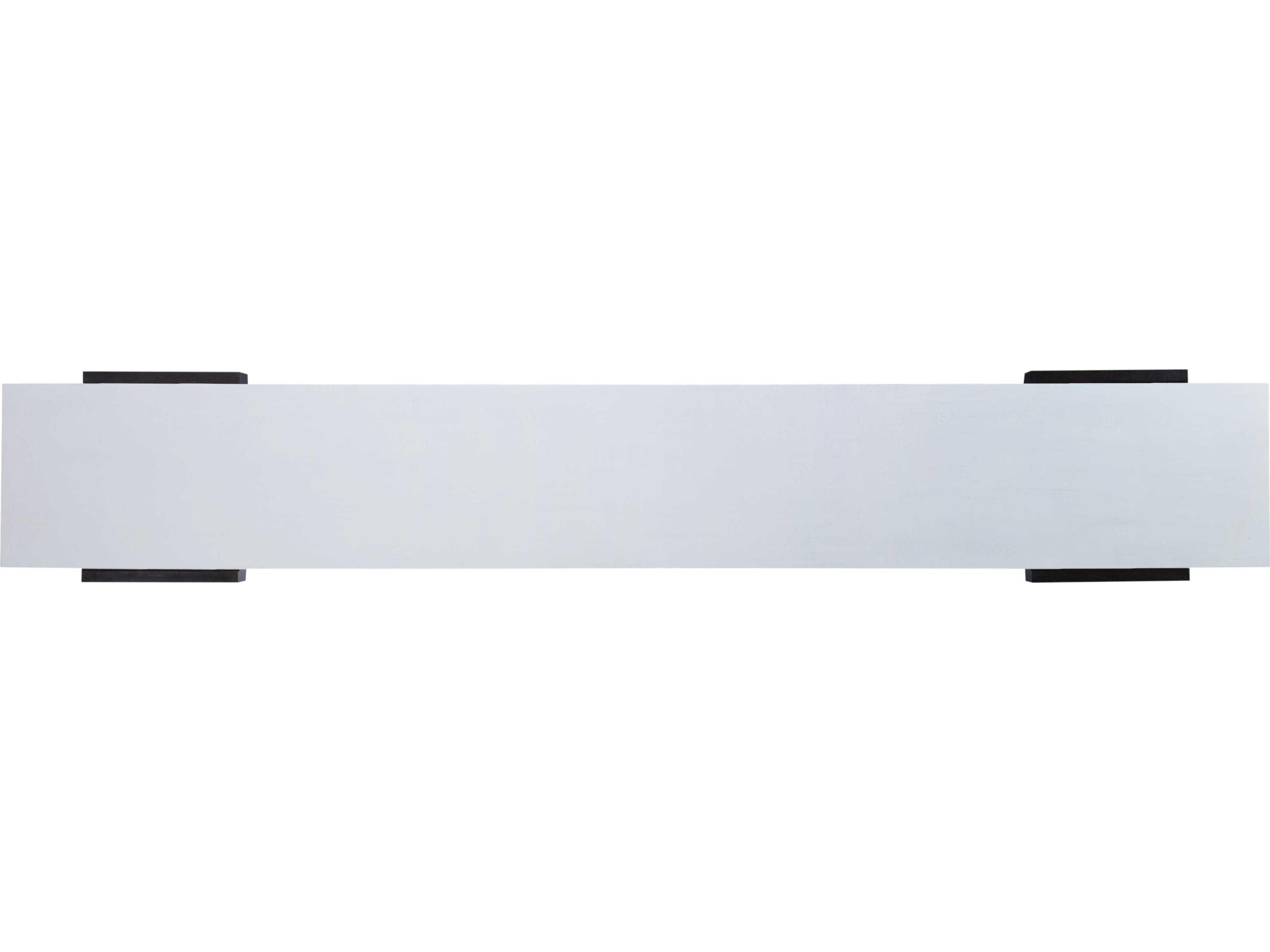 Century Furniture Aria Rectangular Wood Brownstone Oxford White Console Table