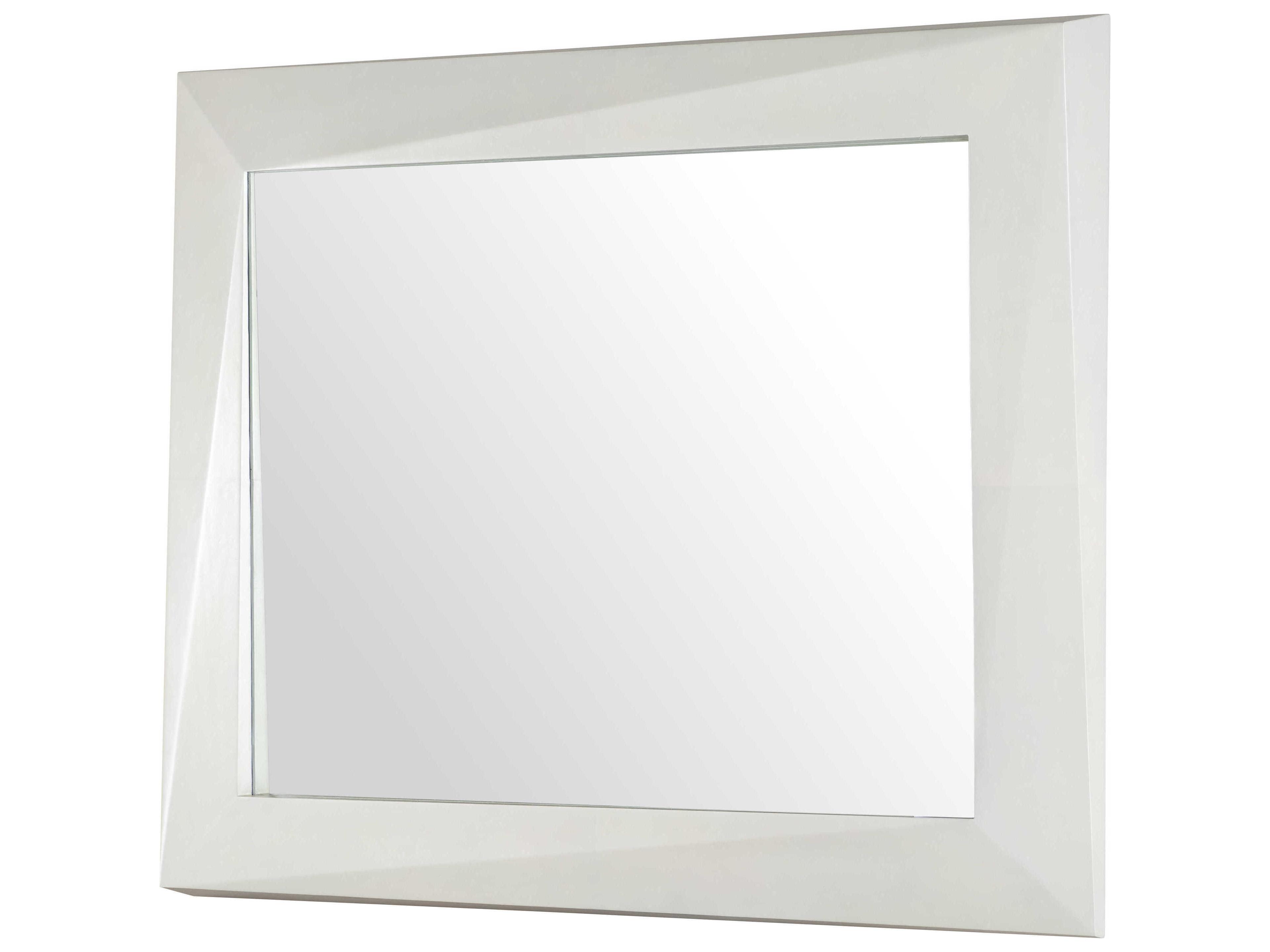 Century Furniture Carrier and Company Case Rectangular Faceted Wall Mirror