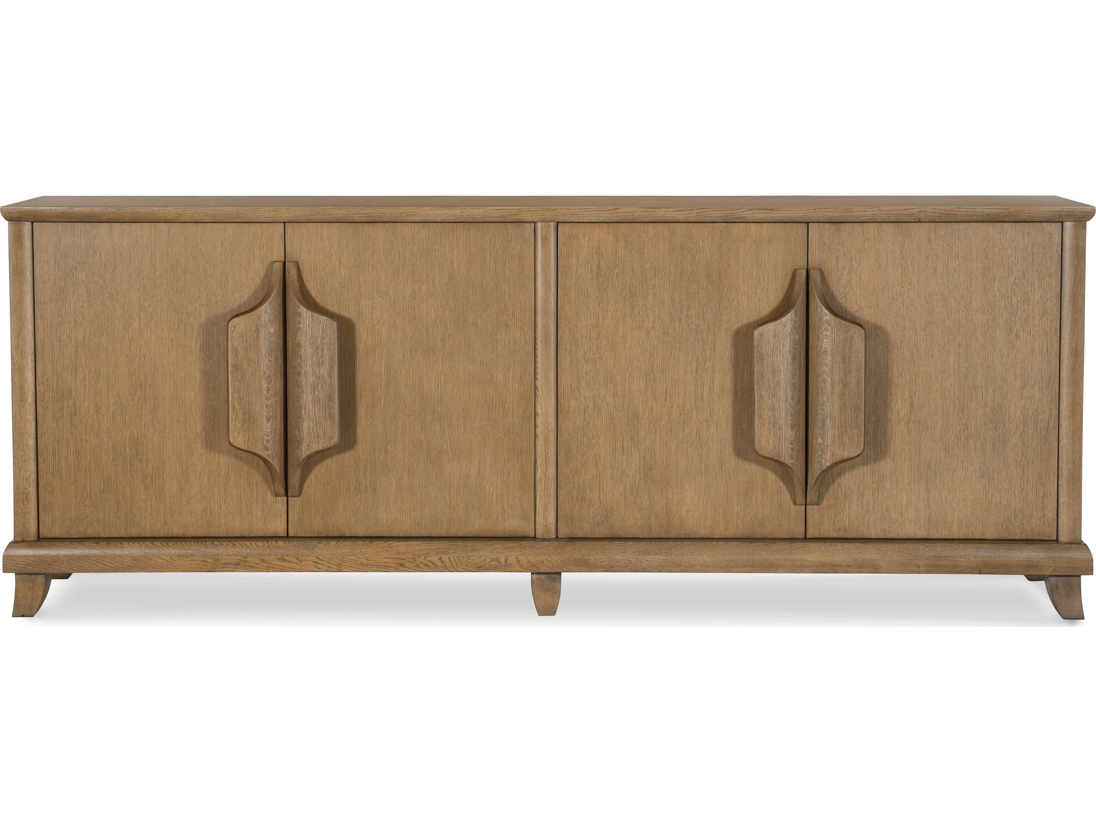 Century Furniture Carrier and Company Case Cyrus 106" Oak Wood Sideboard