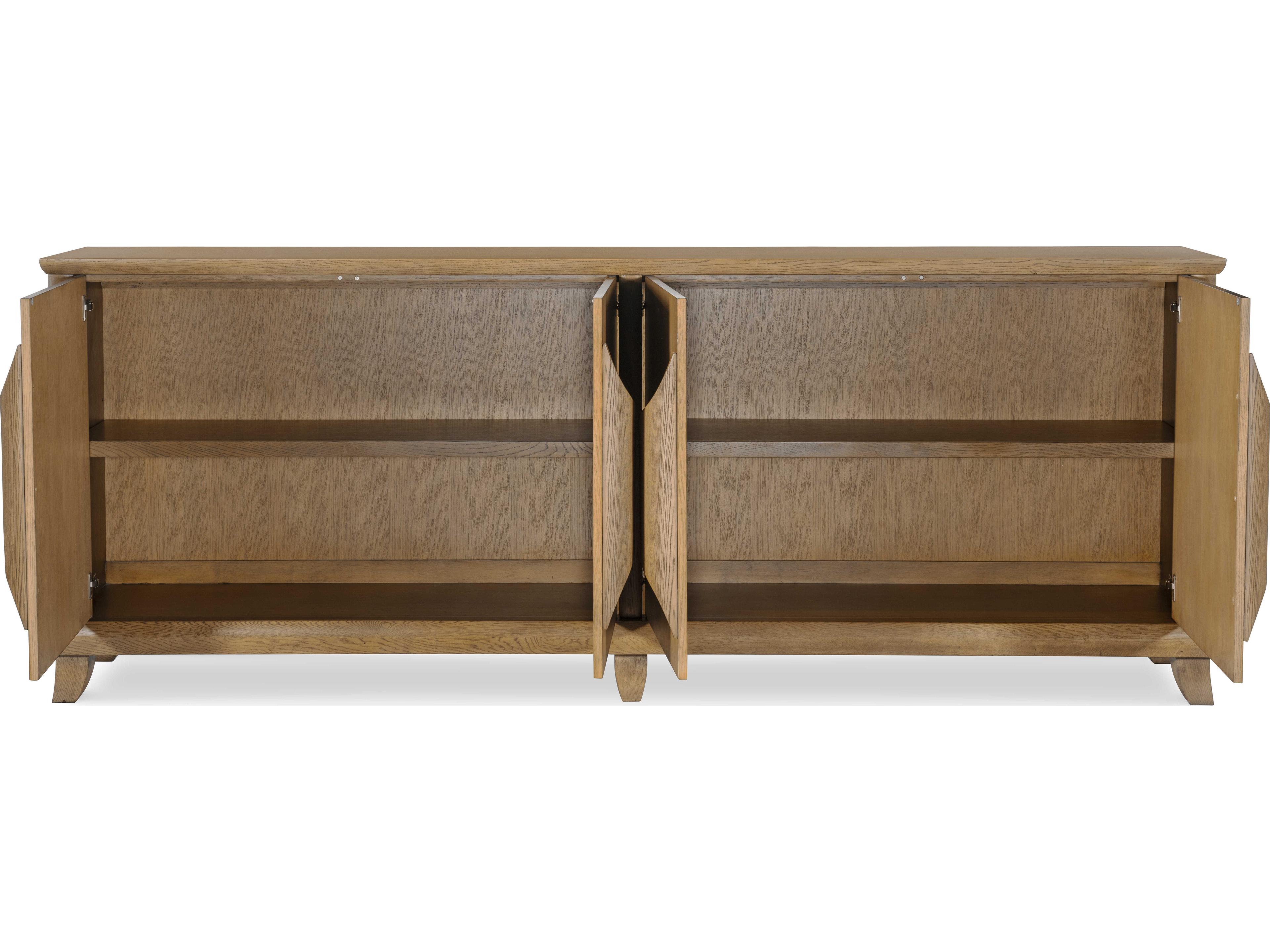 Century Furniture Carrier and Company Case Cyrus 106" Oak Wood Sideboard