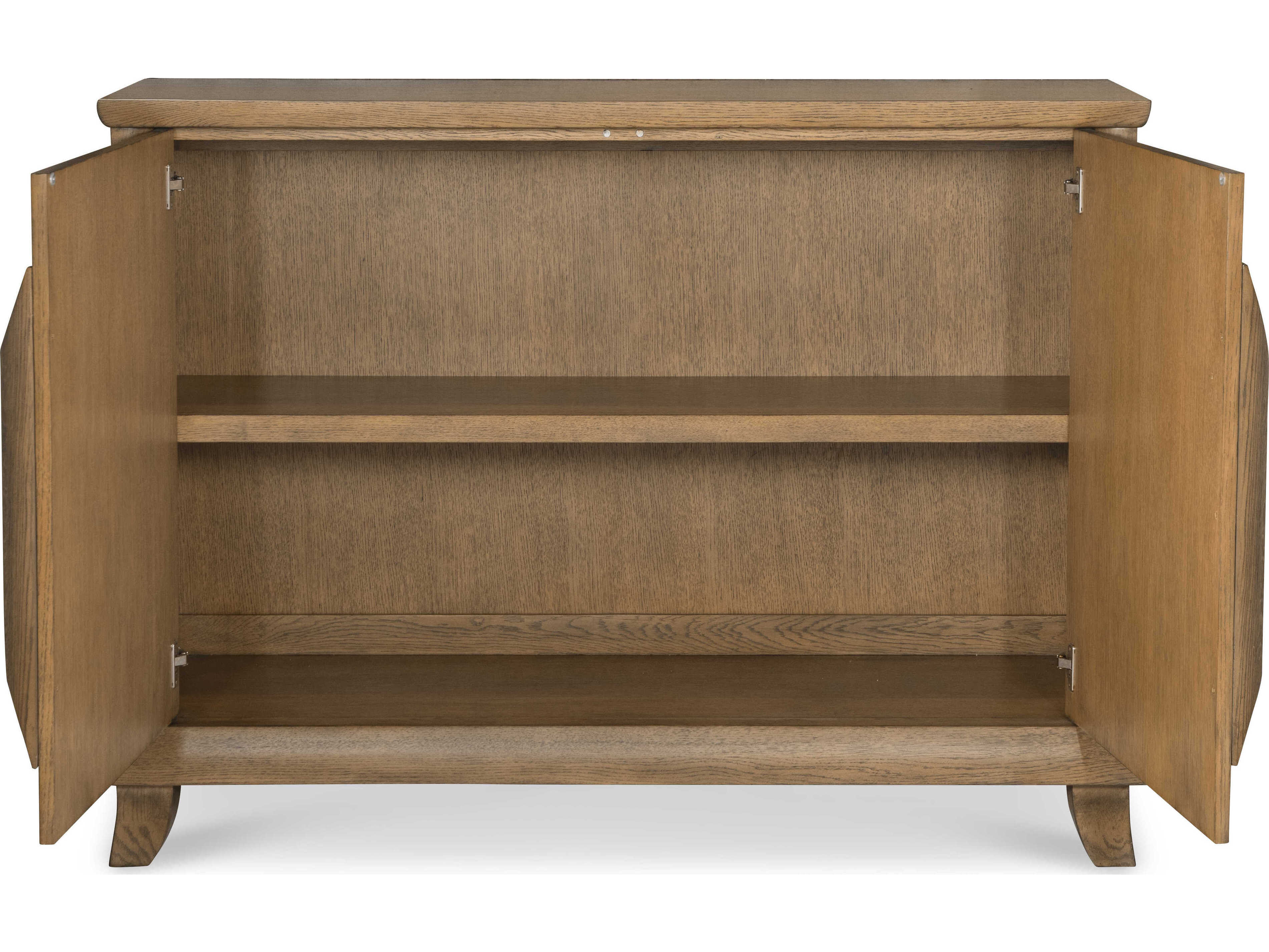 Century Furniture Carrier and Company Case Cyrus Brown Oak Wood Accent Chest