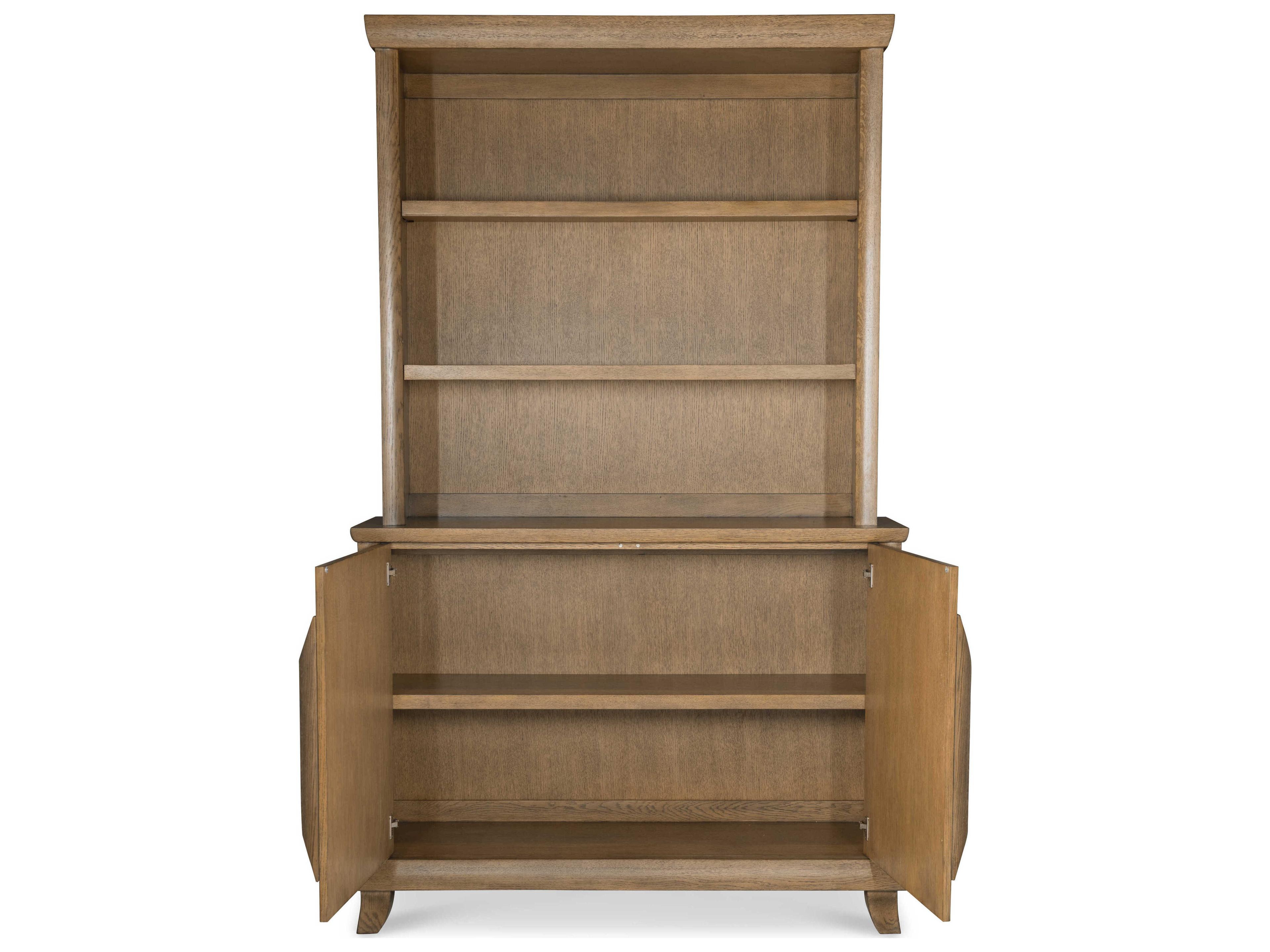 Century Furniture Carrier and Company Case Cyrus Oak Wood Display Cabinet