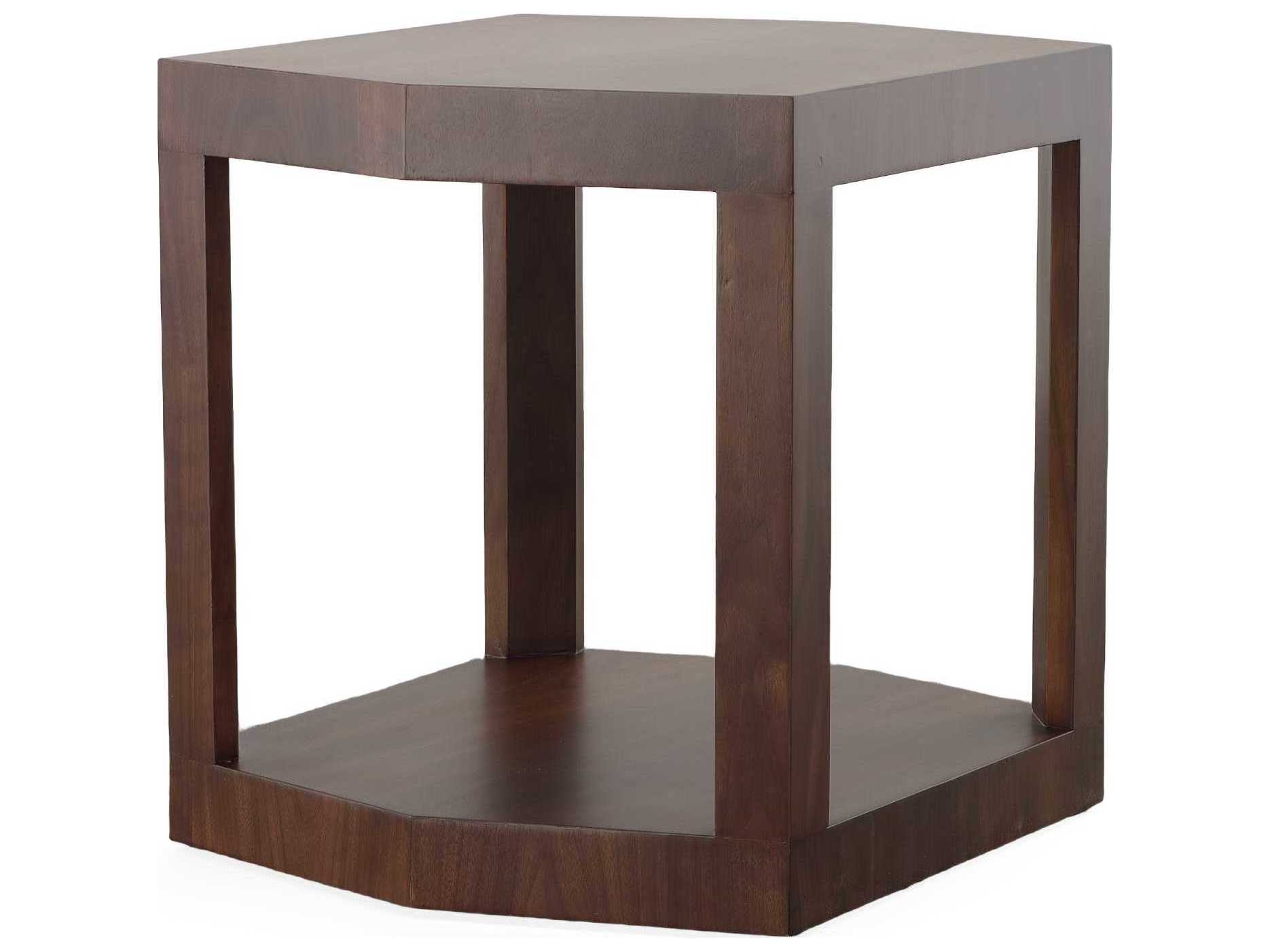 Century Furniture Compositions Hexagon Wood Bridgeton End Table