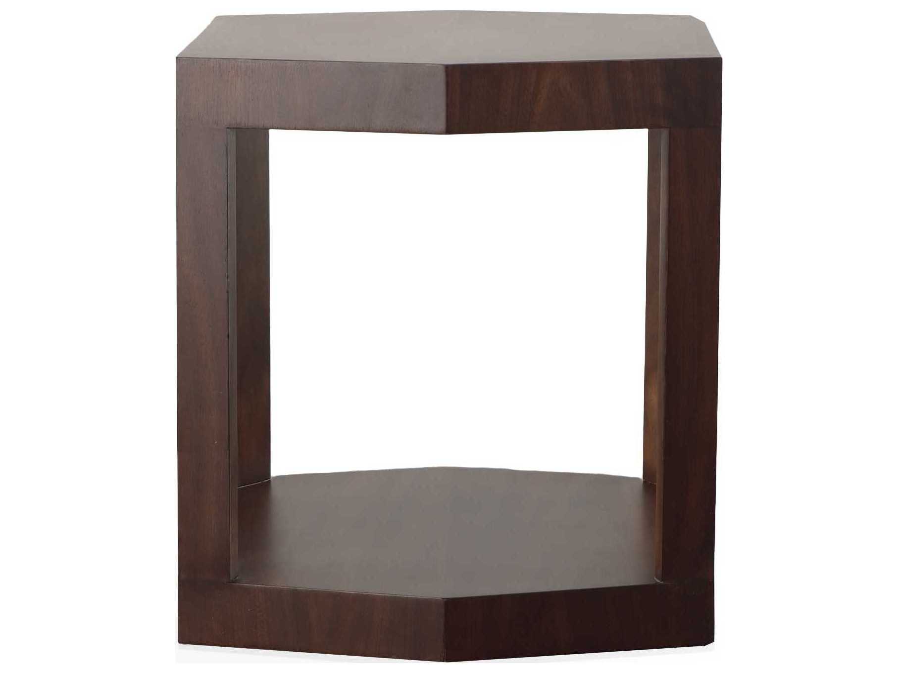 Century Furniture Compositions Hexagon Wood Bridgeton End Table