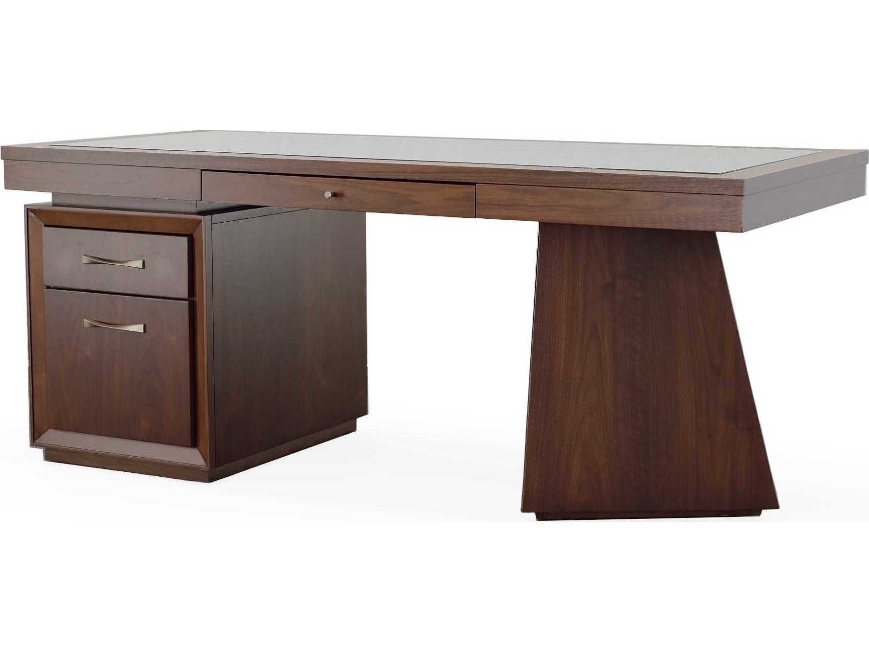 Century Furniture Compositions Bridgeton Brown Sycamore Wood Secretary Desk