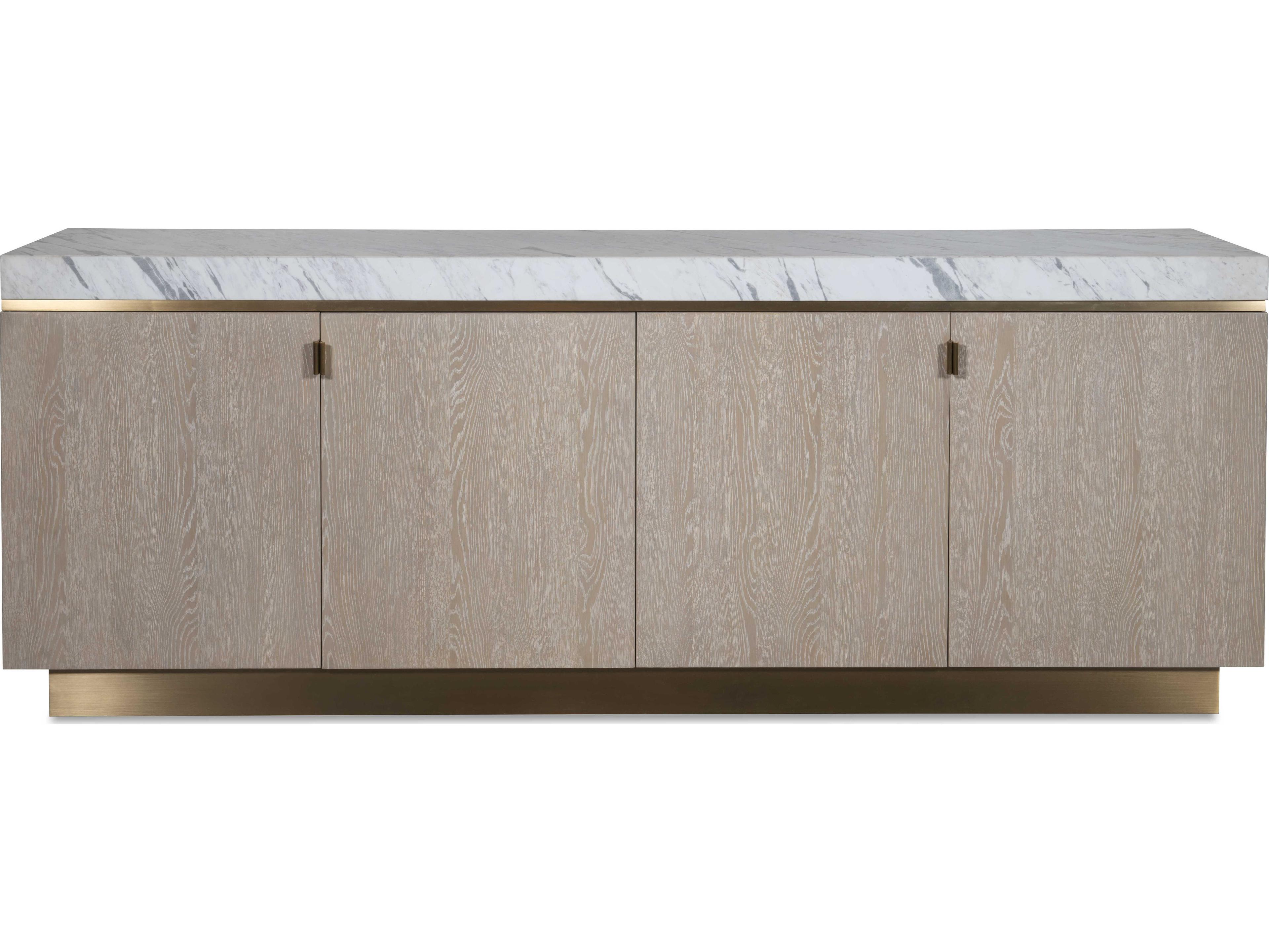 Century Furniture Cadence 90" Oak Wood Sand Cerused Sideboard