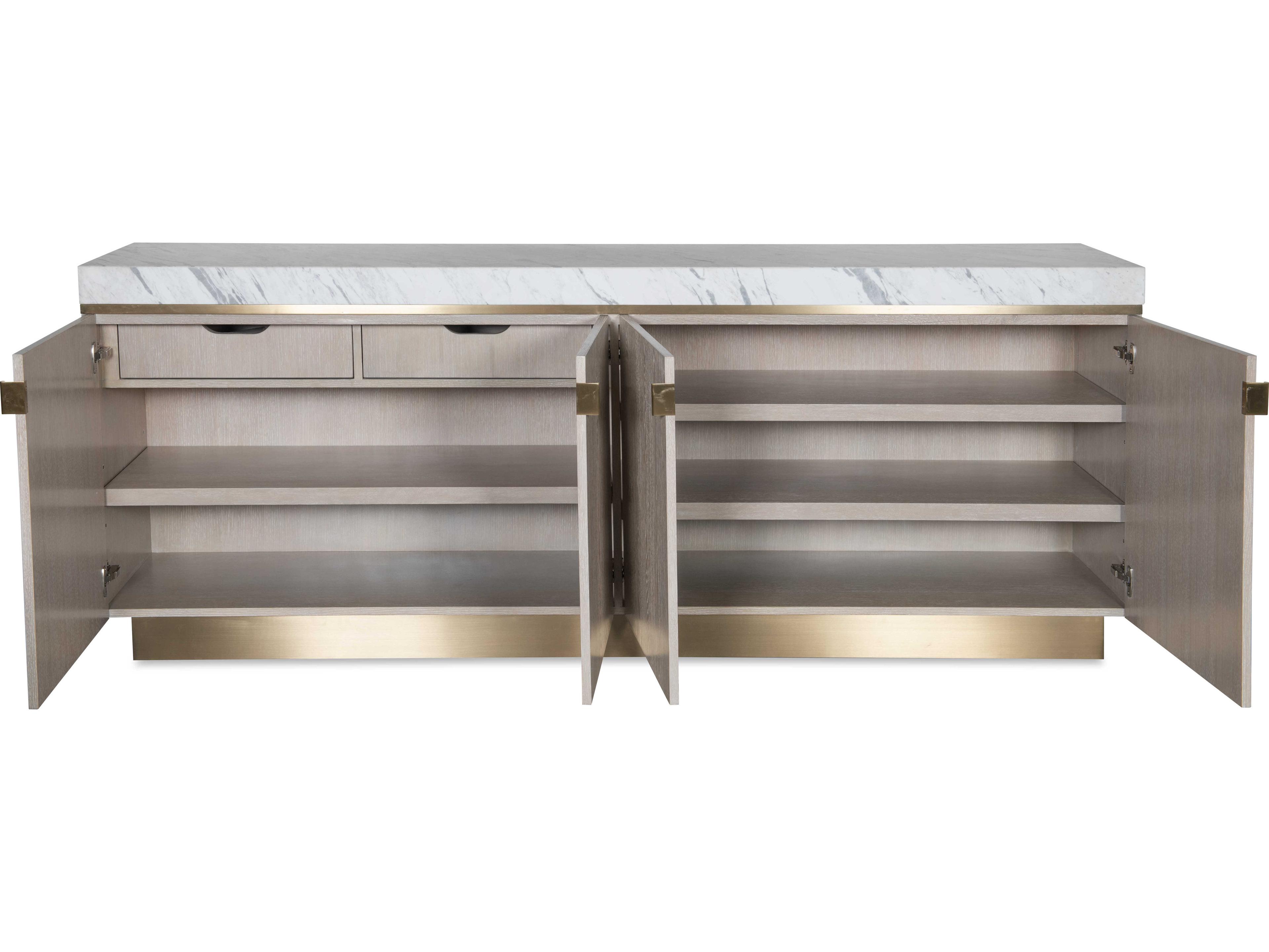 Century Furniture Cadence 90" Oak Wood Sand Cerused Sideboard