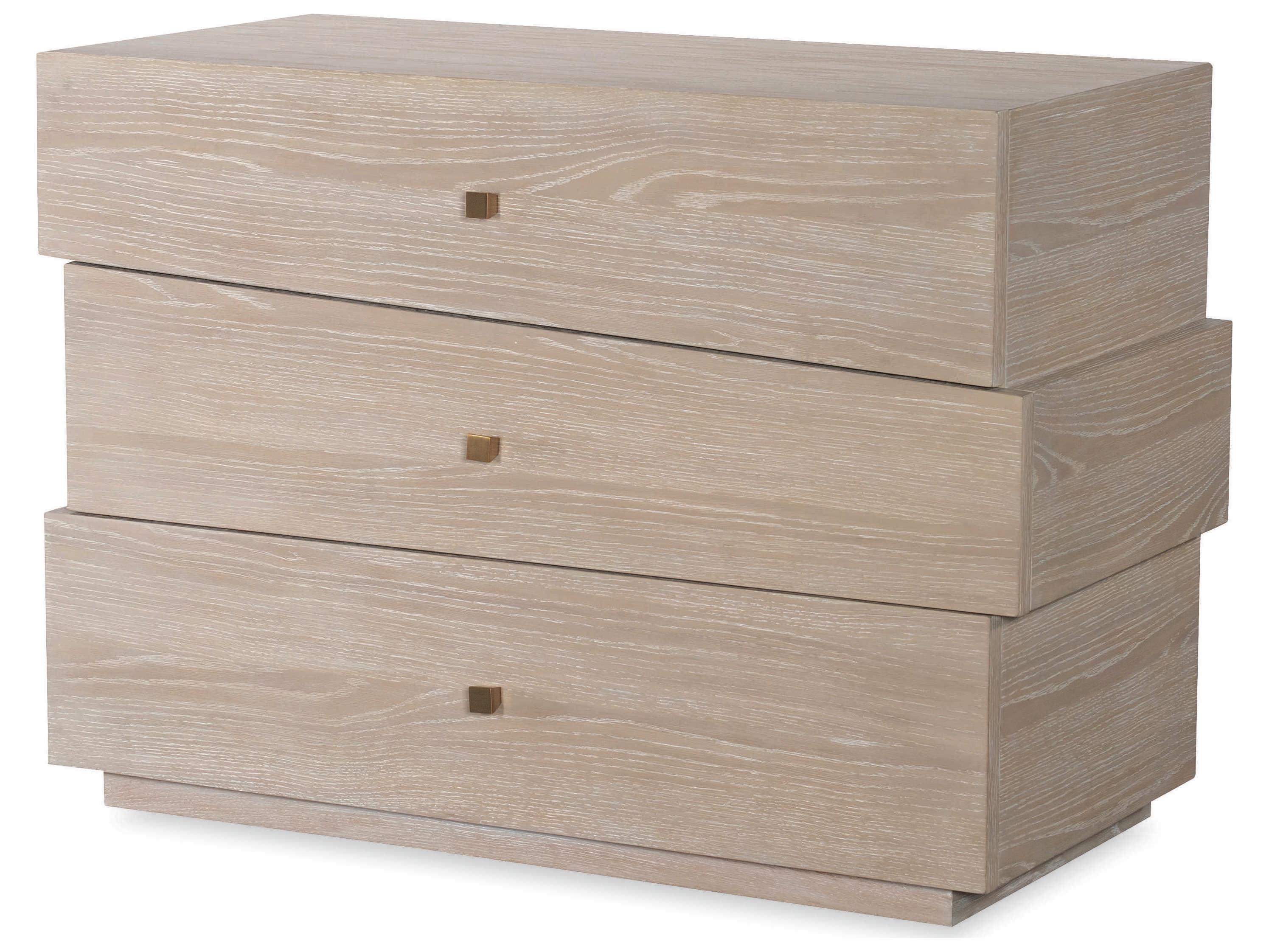 Century Furniture Cadence Sand Cerused Beige Oak Wood Accent Chest