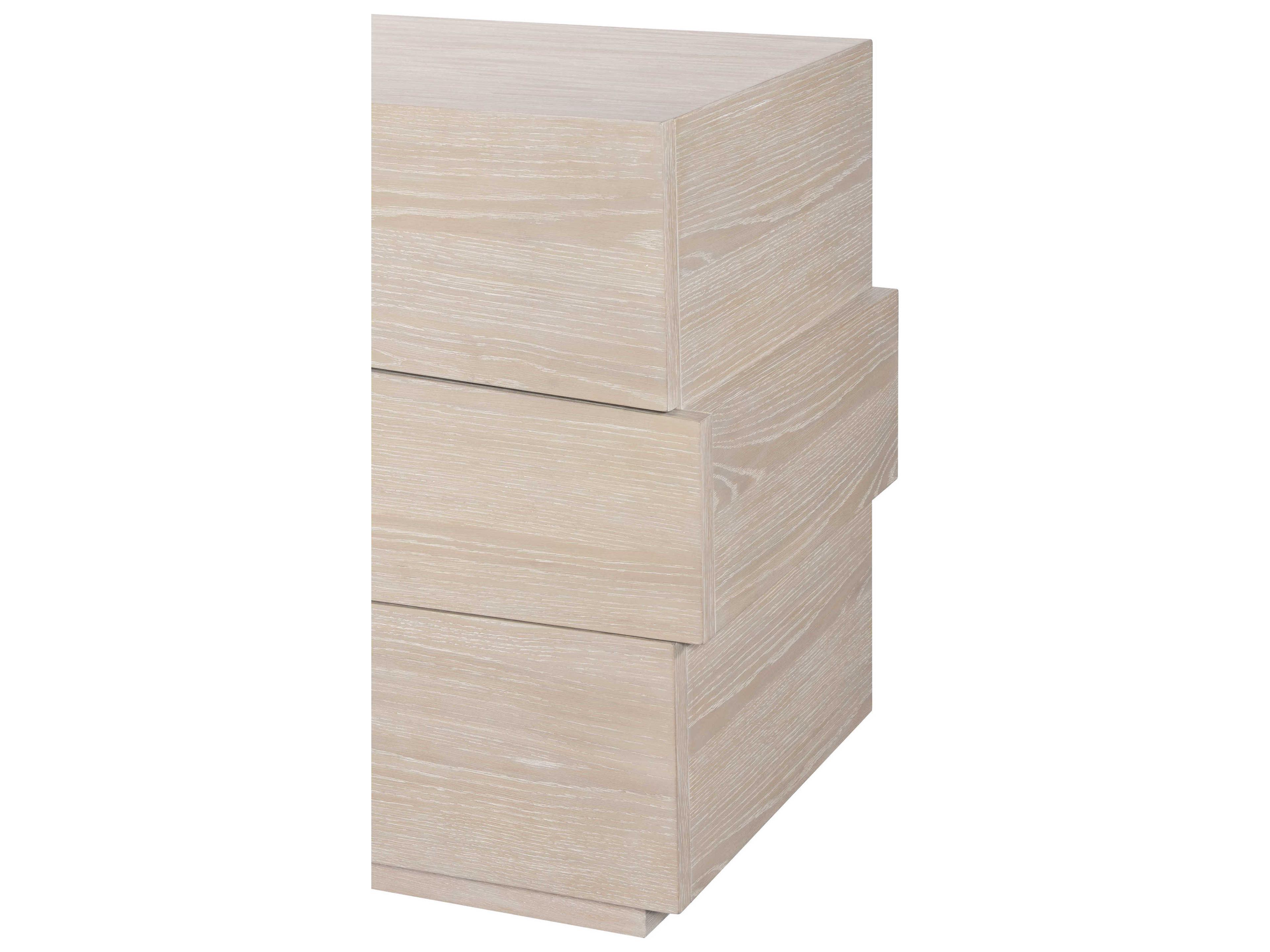 Century Furniture Cadence Sand Cerused Beige Oak Wood Accent Chest