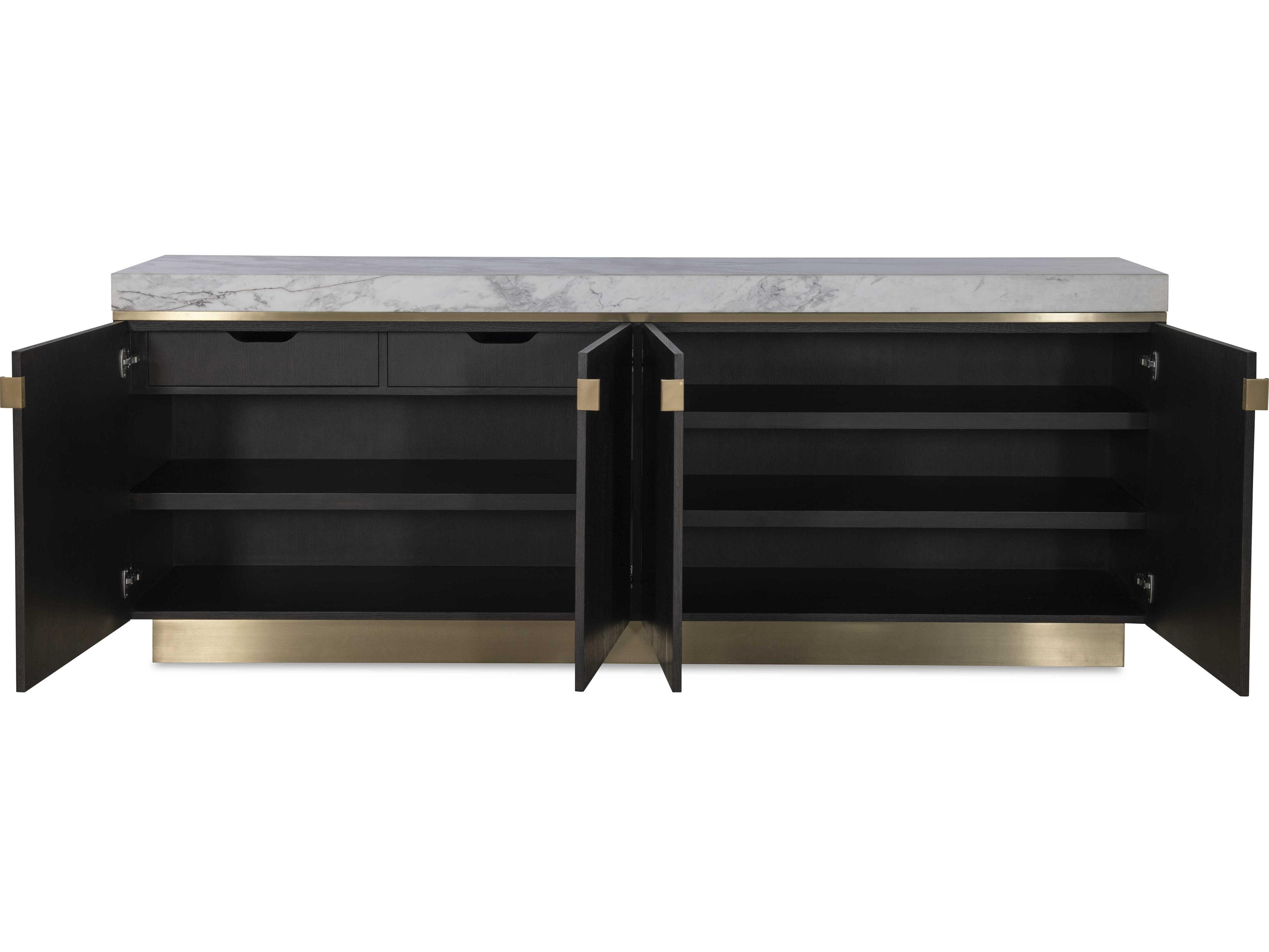 Century Furniture Cadence 90" Oak Wood Mocha Sideboard