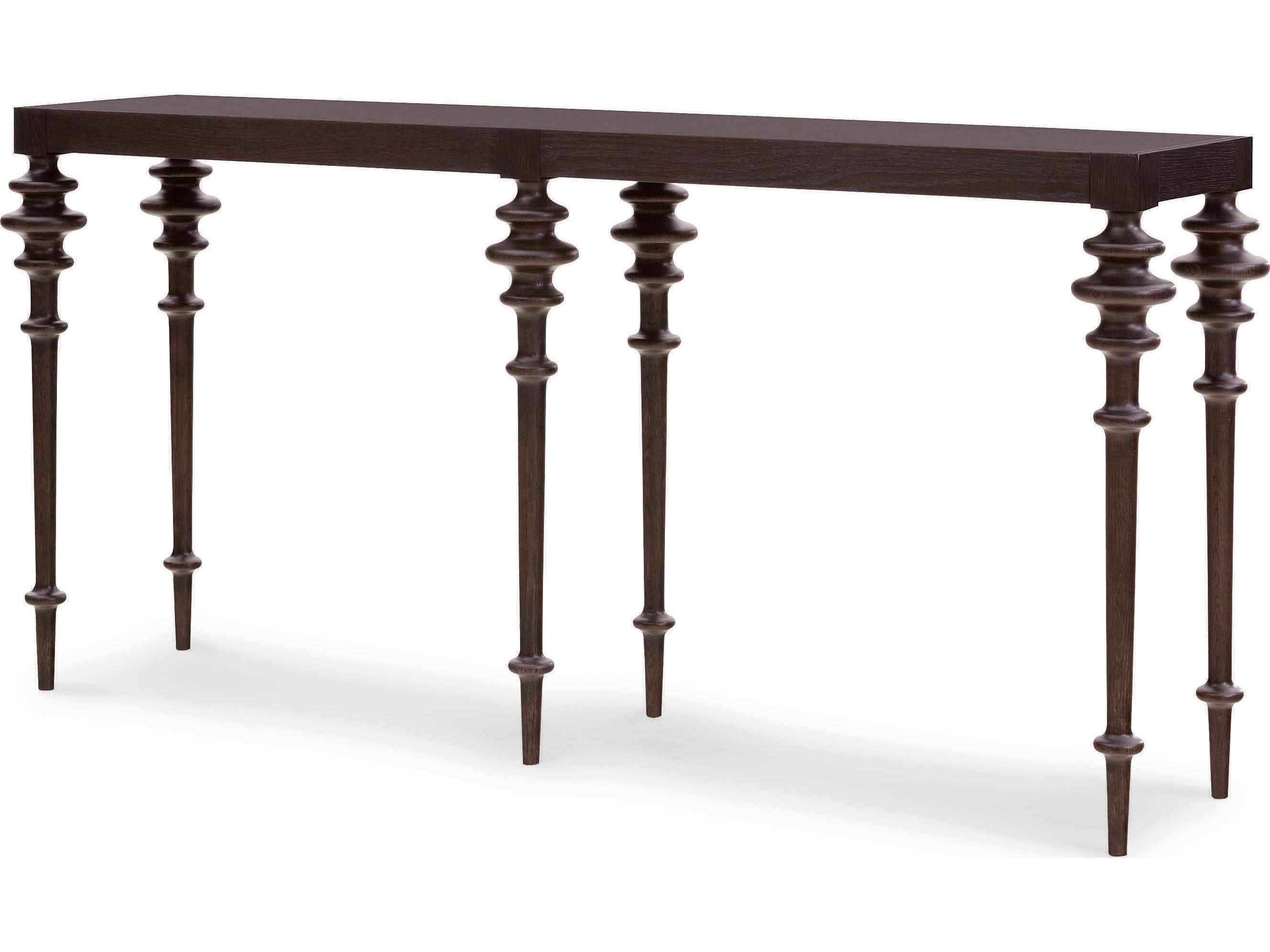 Century Furniture Cadence Rectangular Wood Mocha Console Table