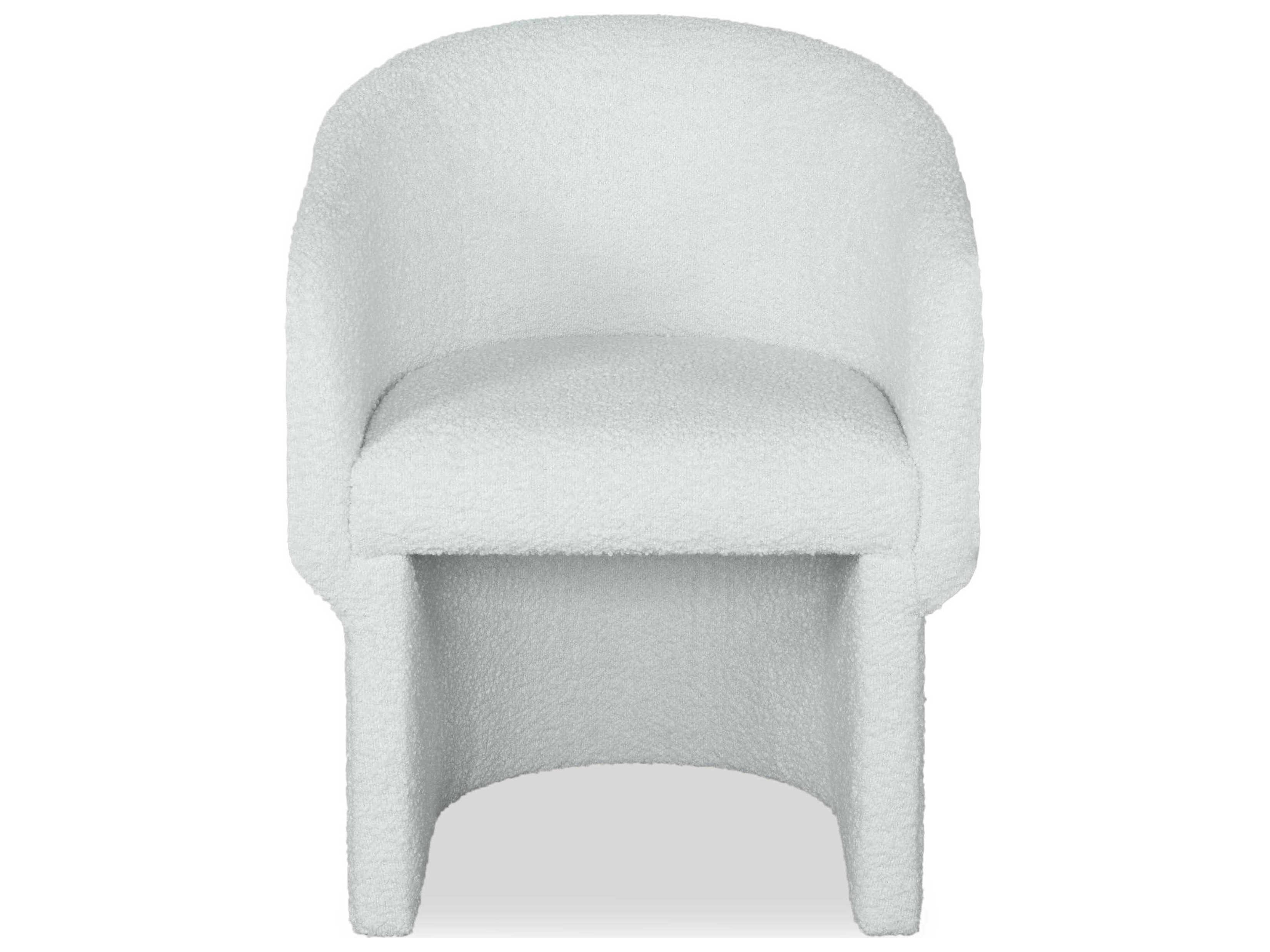 Century Furniture Cadence White Upholstered Arm Dining Chair