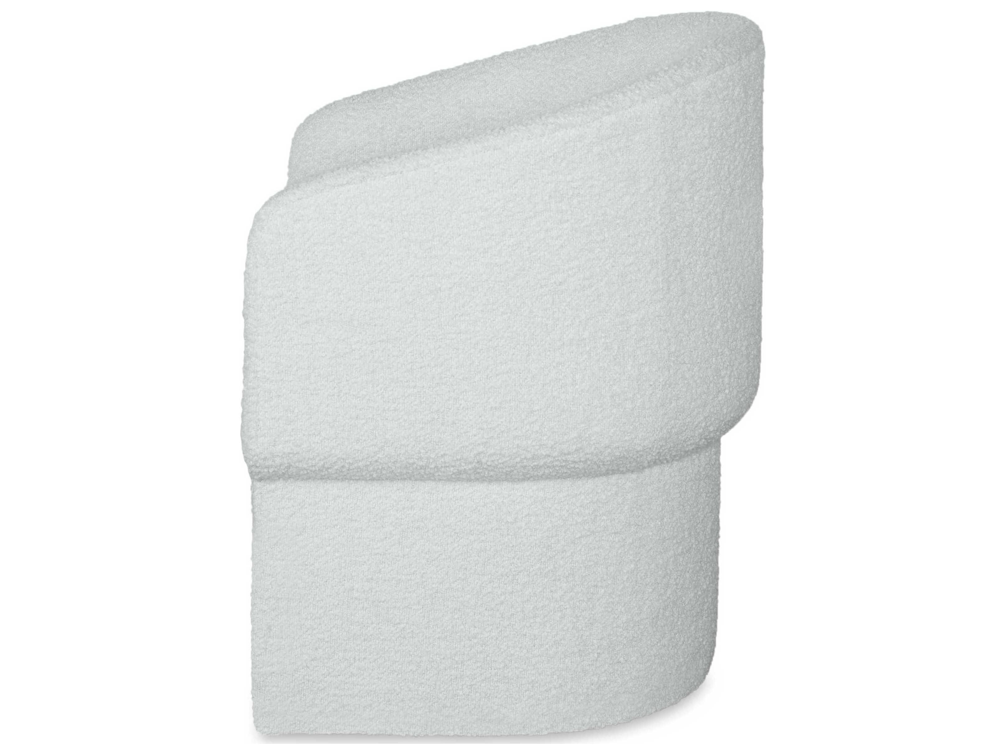 Century Furniture Cadence White Upholstered Arm Dining Chair