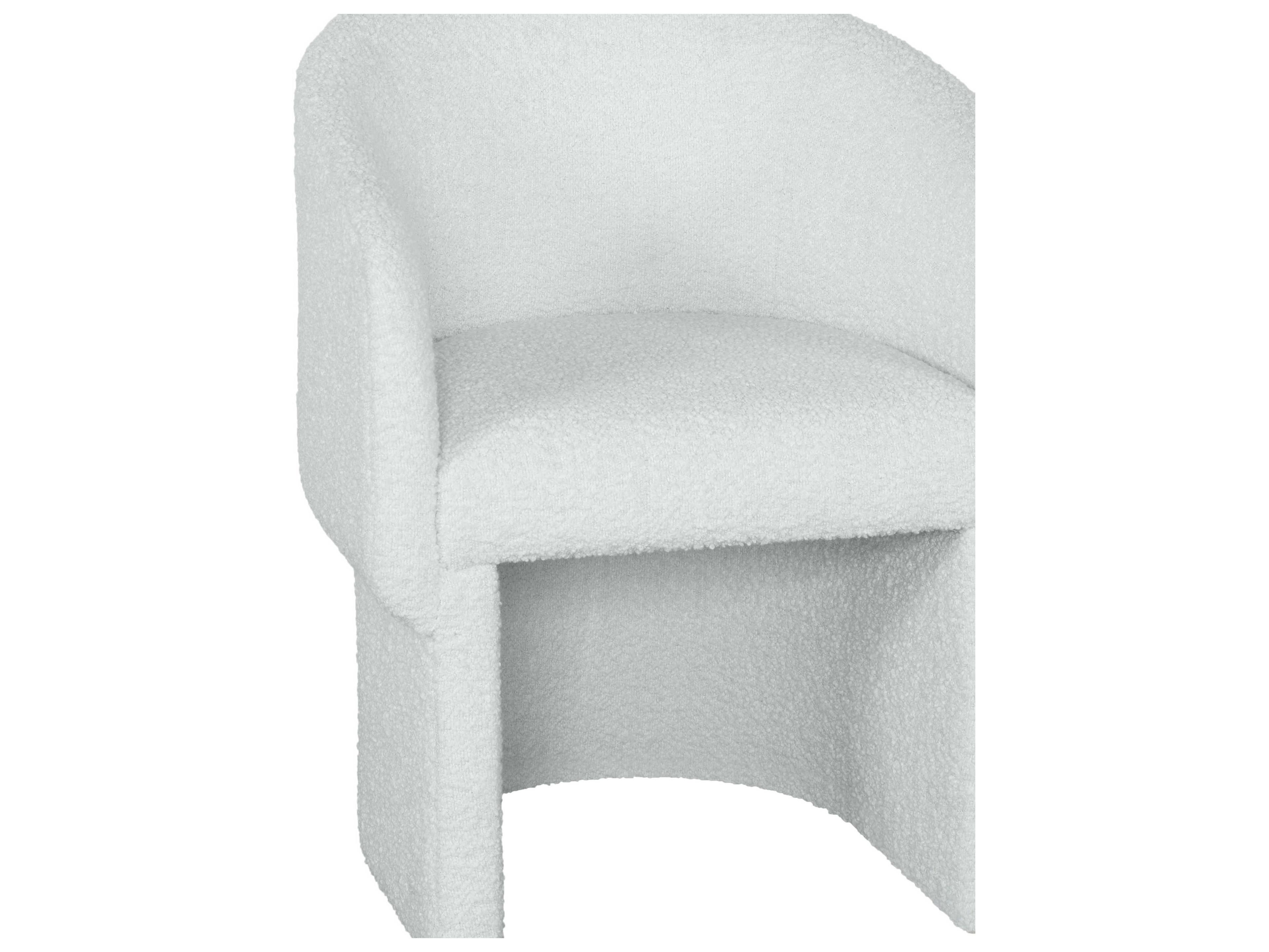 Century Furniture Cadence White Upholstered Arm Dining Chair