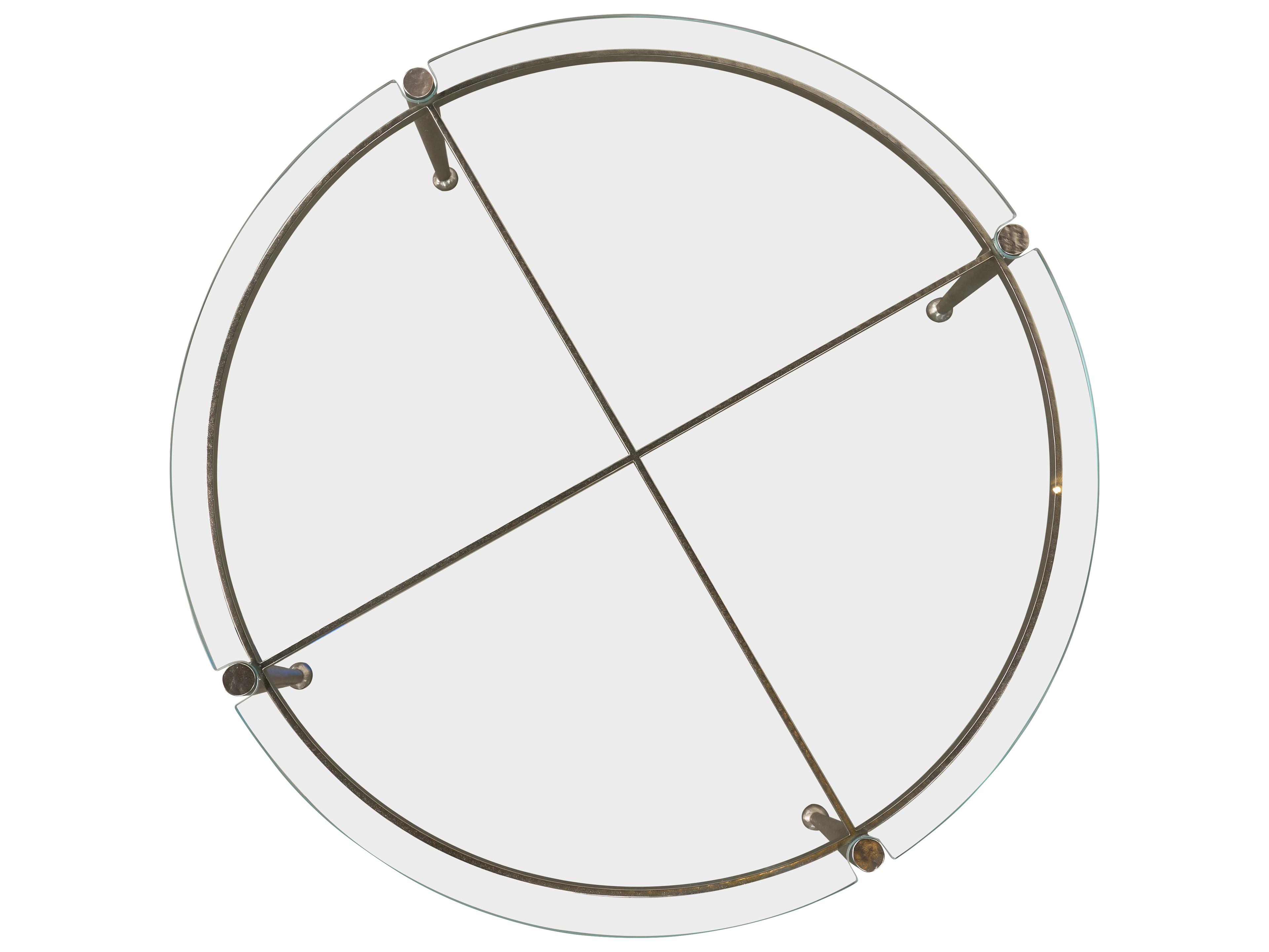 Century Furniture Cadence Round Glass Coffee Table