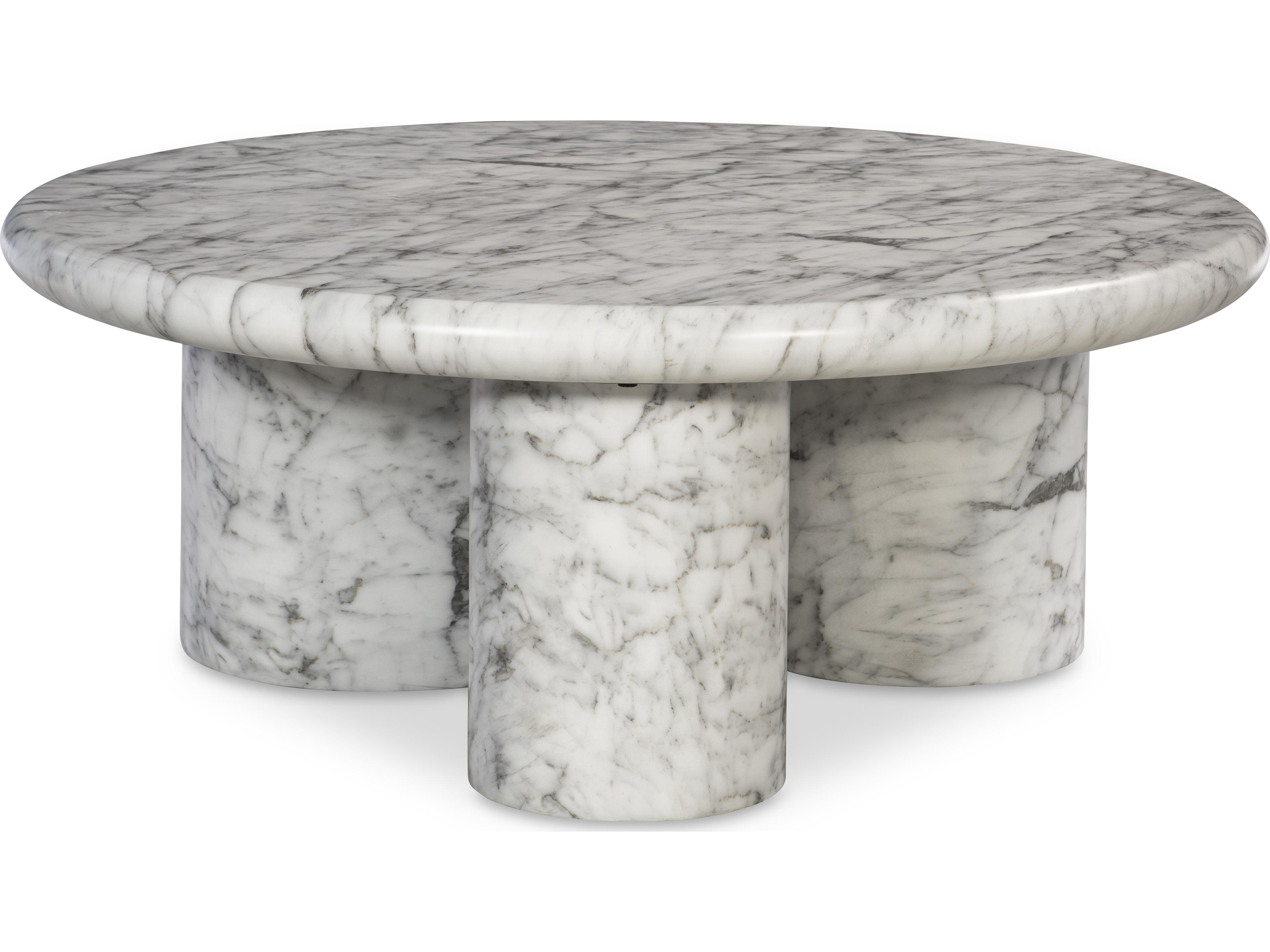 Century Furniture Cadence Round Faux Marble Coffee Table