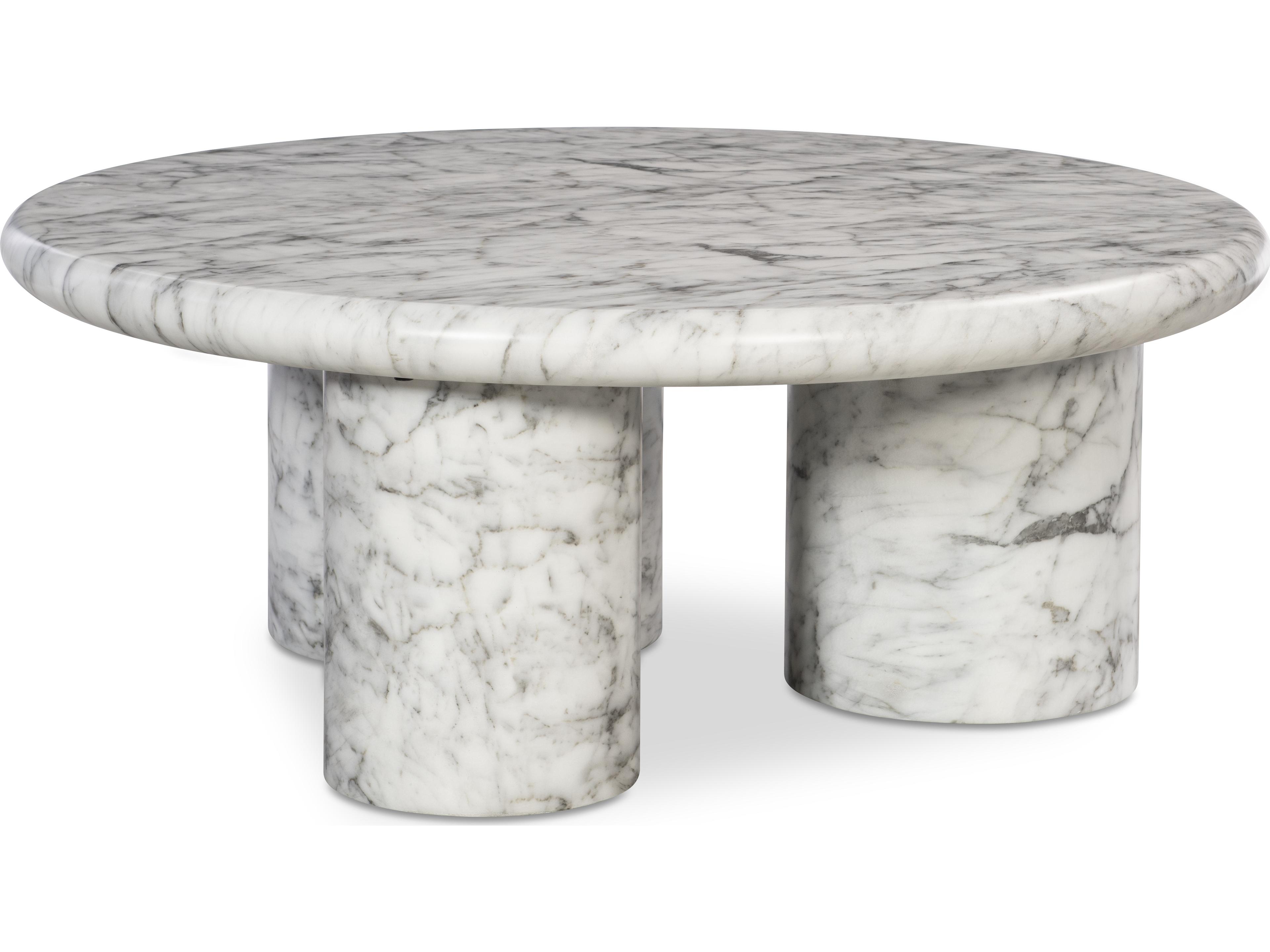 Century Furniture Cadence Round Faux Marble Coffee Table