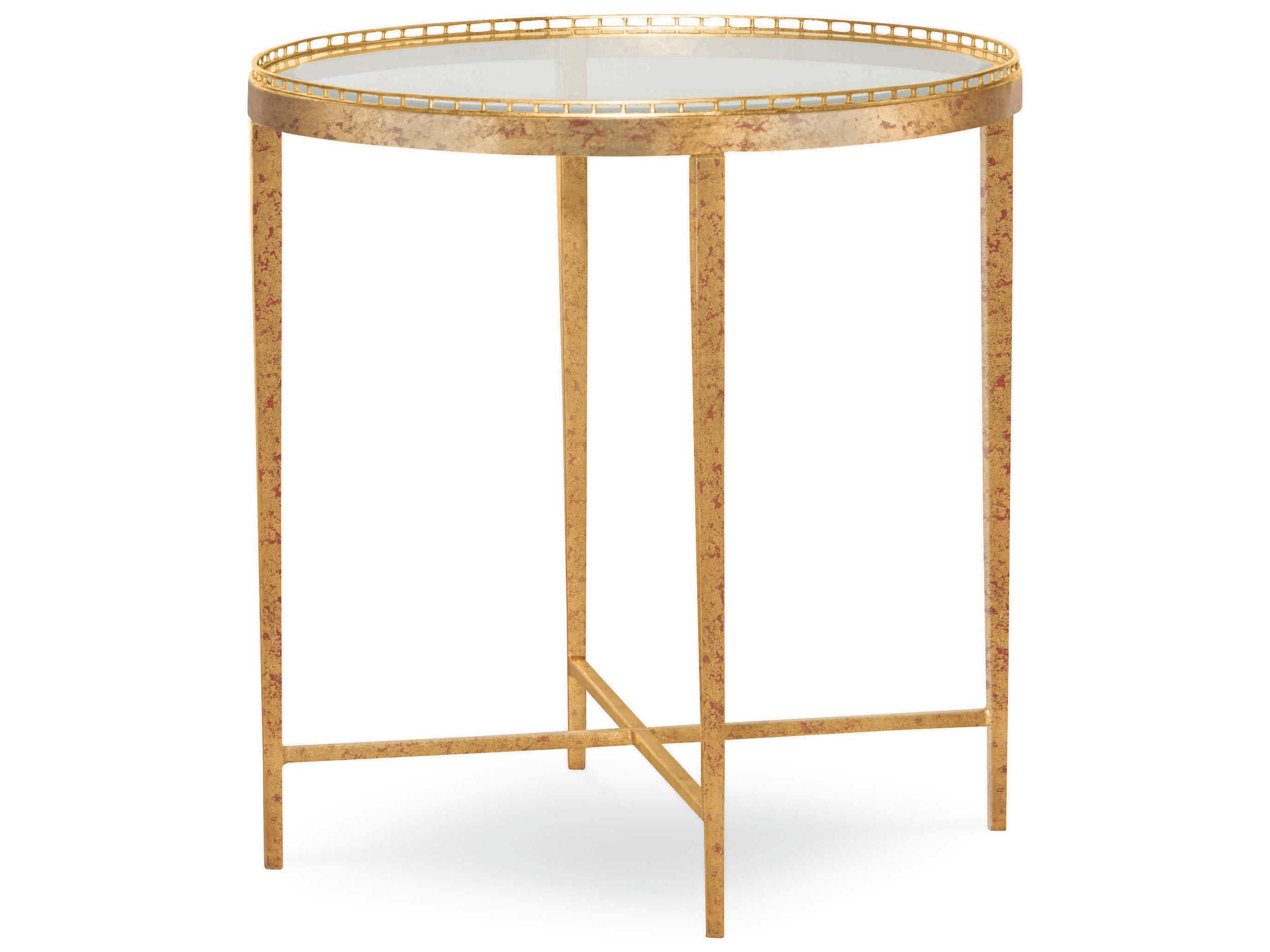 Century Furniture Details Occasional Round Glass End Table