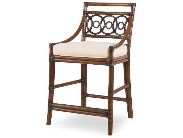 Century Furniture Curate Upholstered Rattan Counter Stool