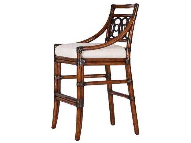 Century Furniture Curate Upholstered Rattan Counter Stool